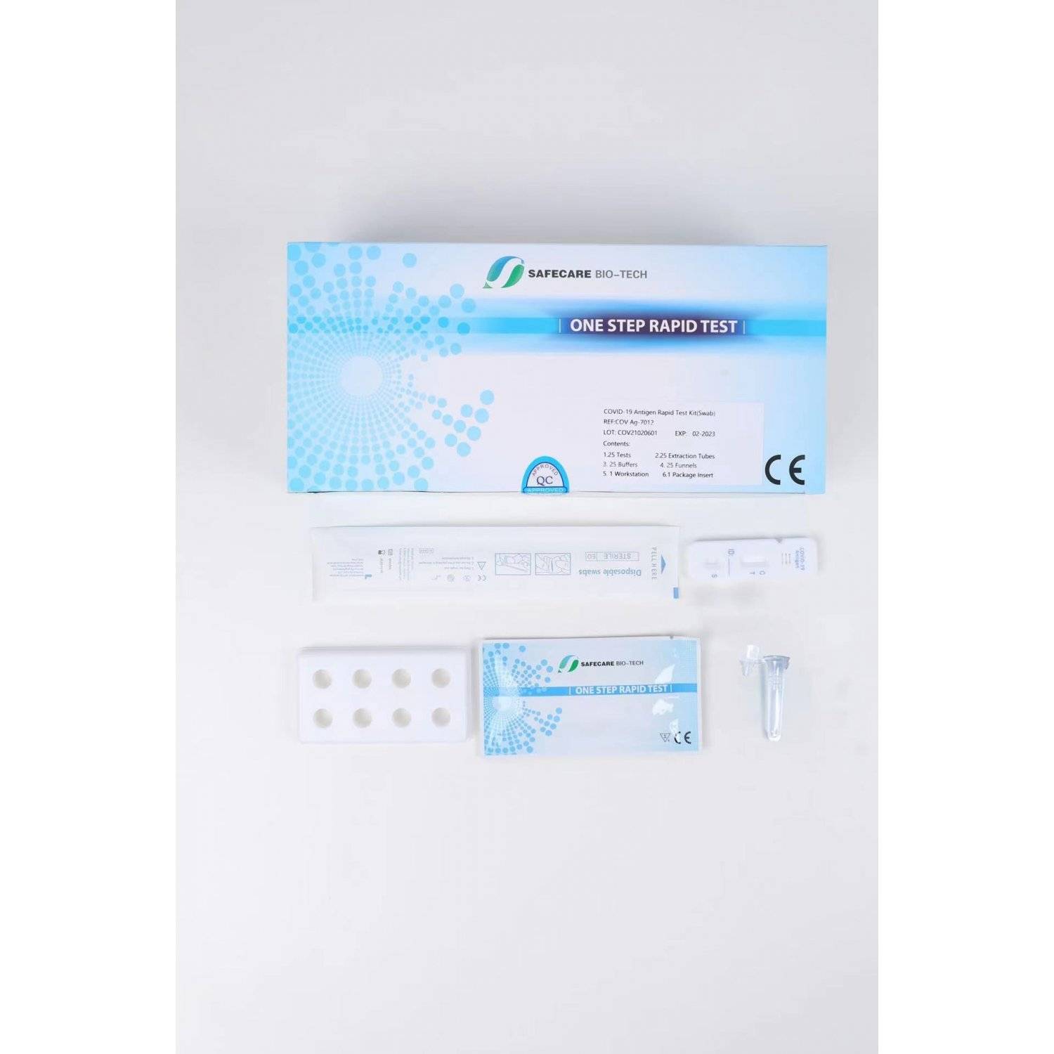 Confezione da 25 Safecare Biotech Antigene COVID 19 Test rapido Tampone nasale Test rapido BfArM AT199/20-1