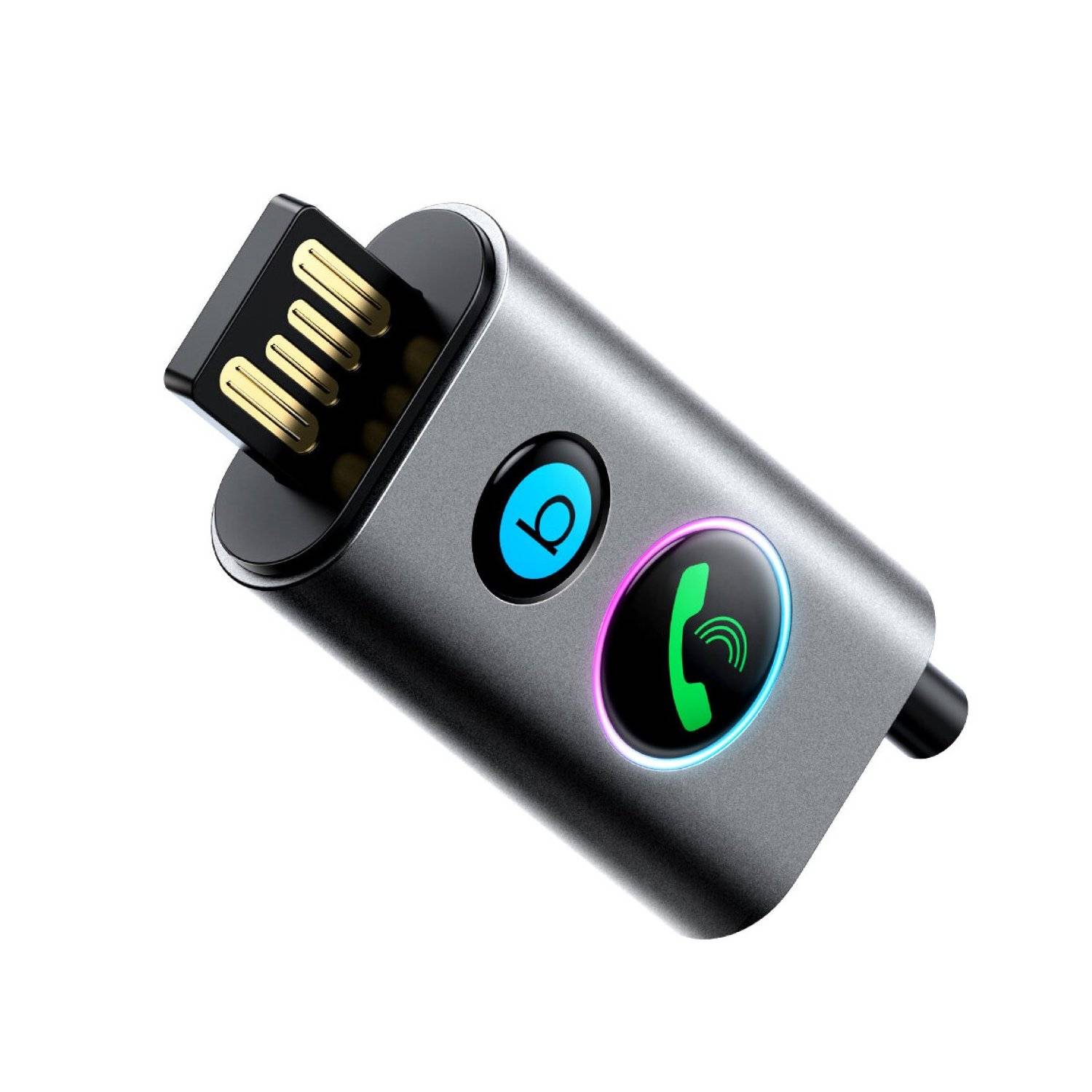 Ricevitore wireless per auto JR-CB7 tecnologia Bluetooth - Grigio 100 cm con LED-0