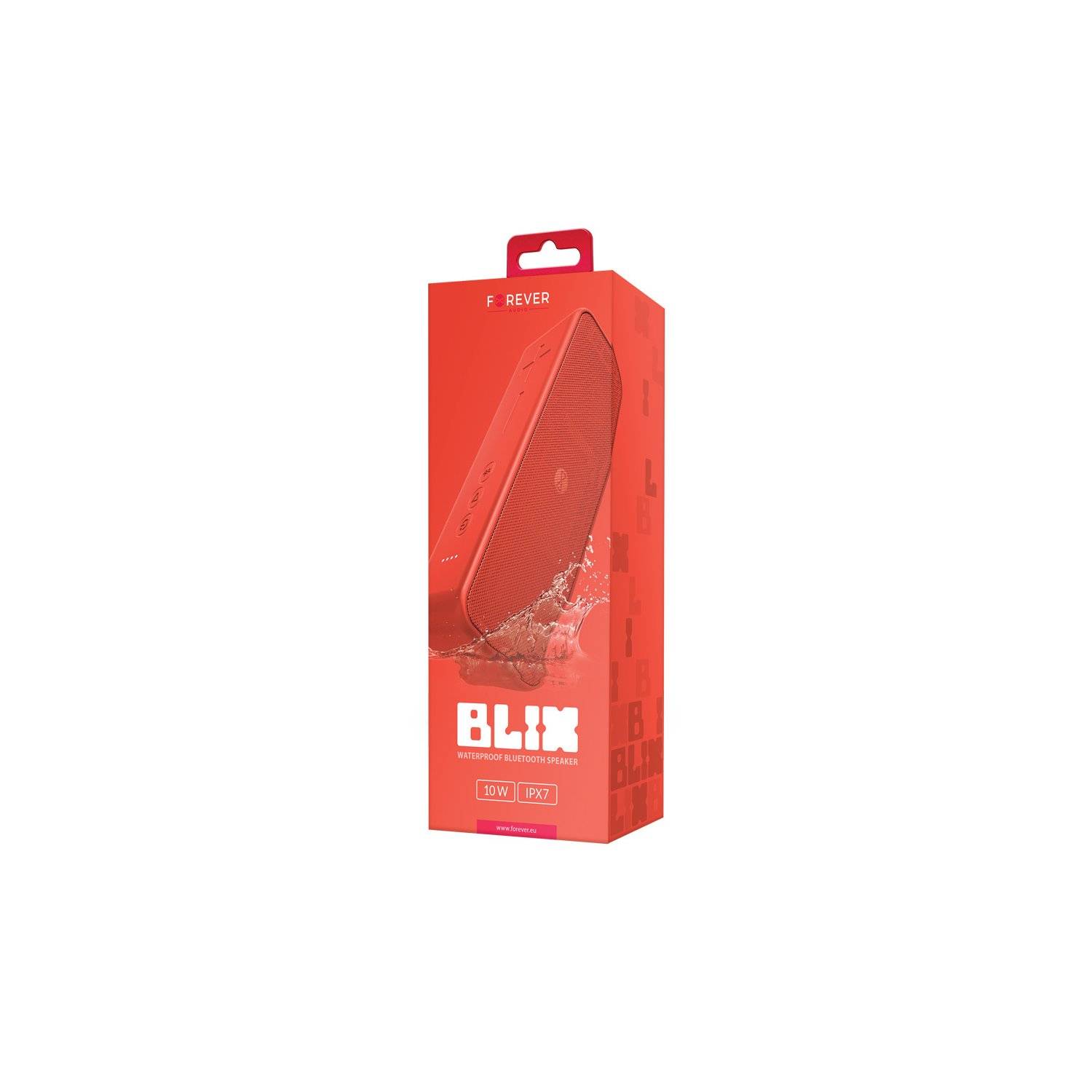 Altoparlante Bluetooth BS-850 BLIX Scheda SD per altoparlante impermeabile IPX7 da 10 W, rosso-2