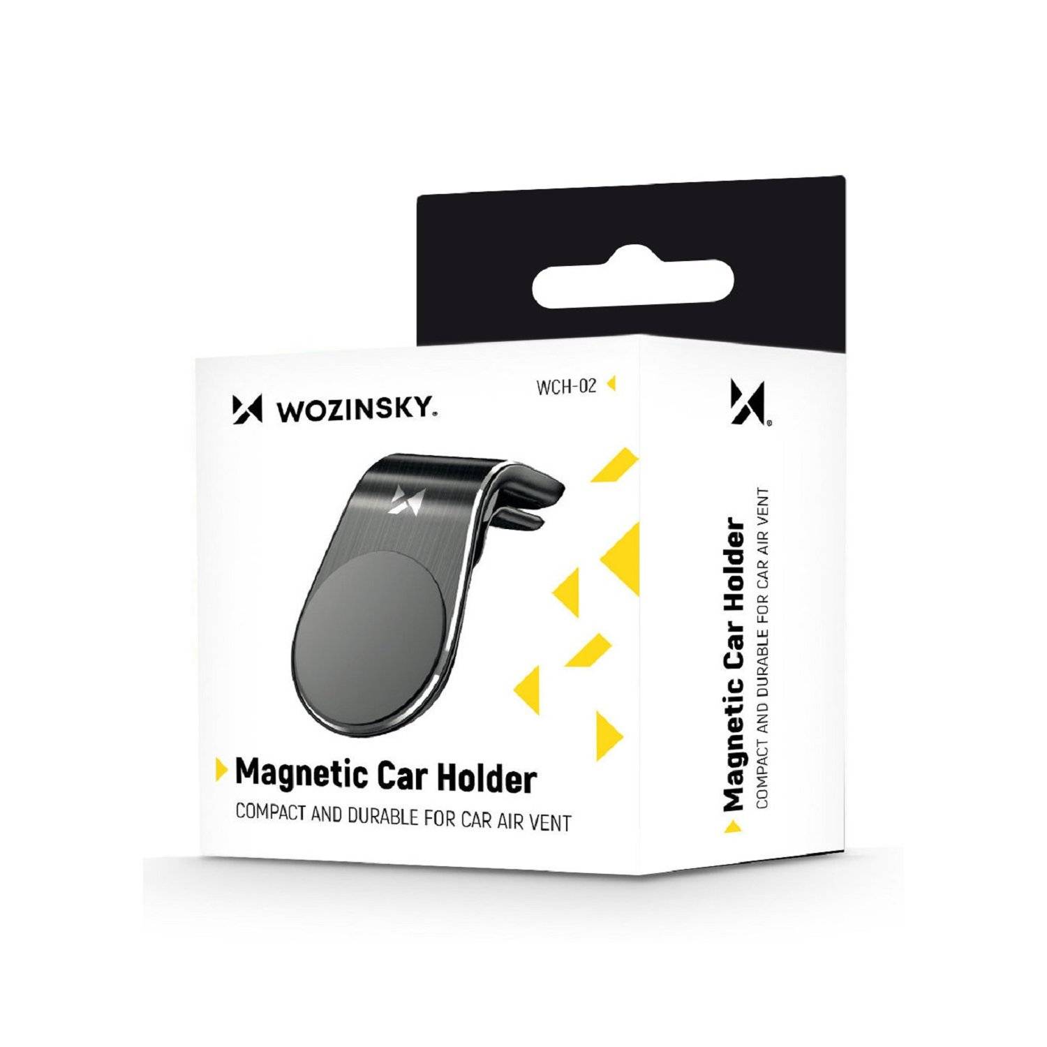 supporto magnetico per cellulare sulla griglia di ventilazione nero (WCH-02)-4