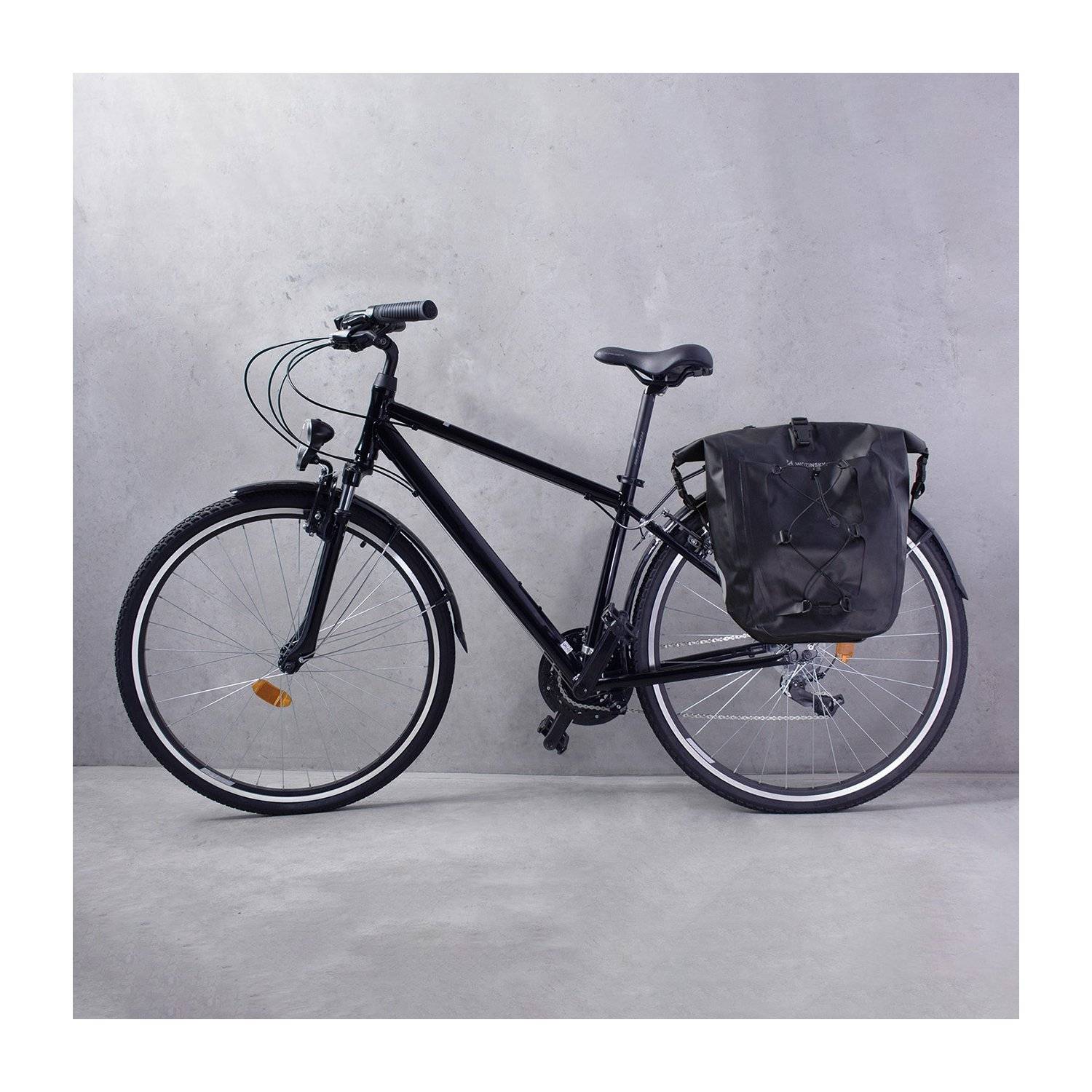 Borsa da bici impermeabile Borsa da bauletto Borsa da viaggio 25l nera-4