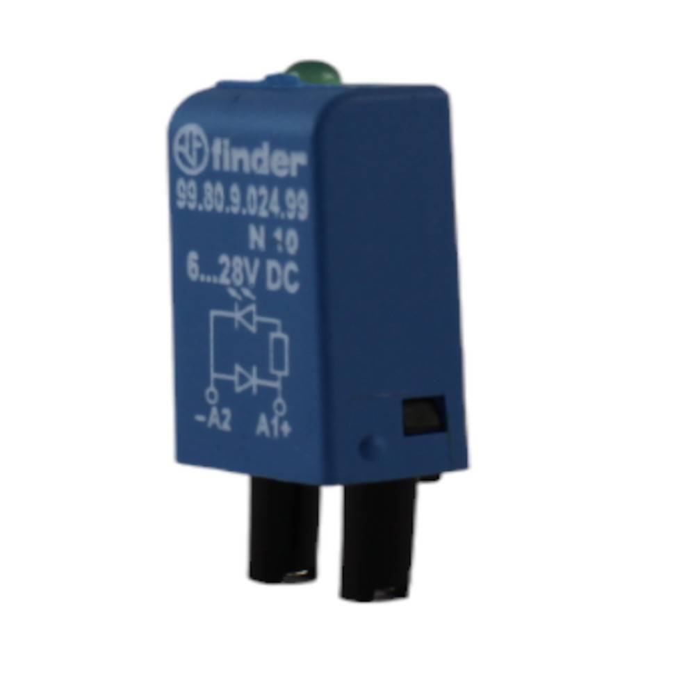 Modulo di segnalazione led + diodo 6÷24 vcc per zoccolo finder-1