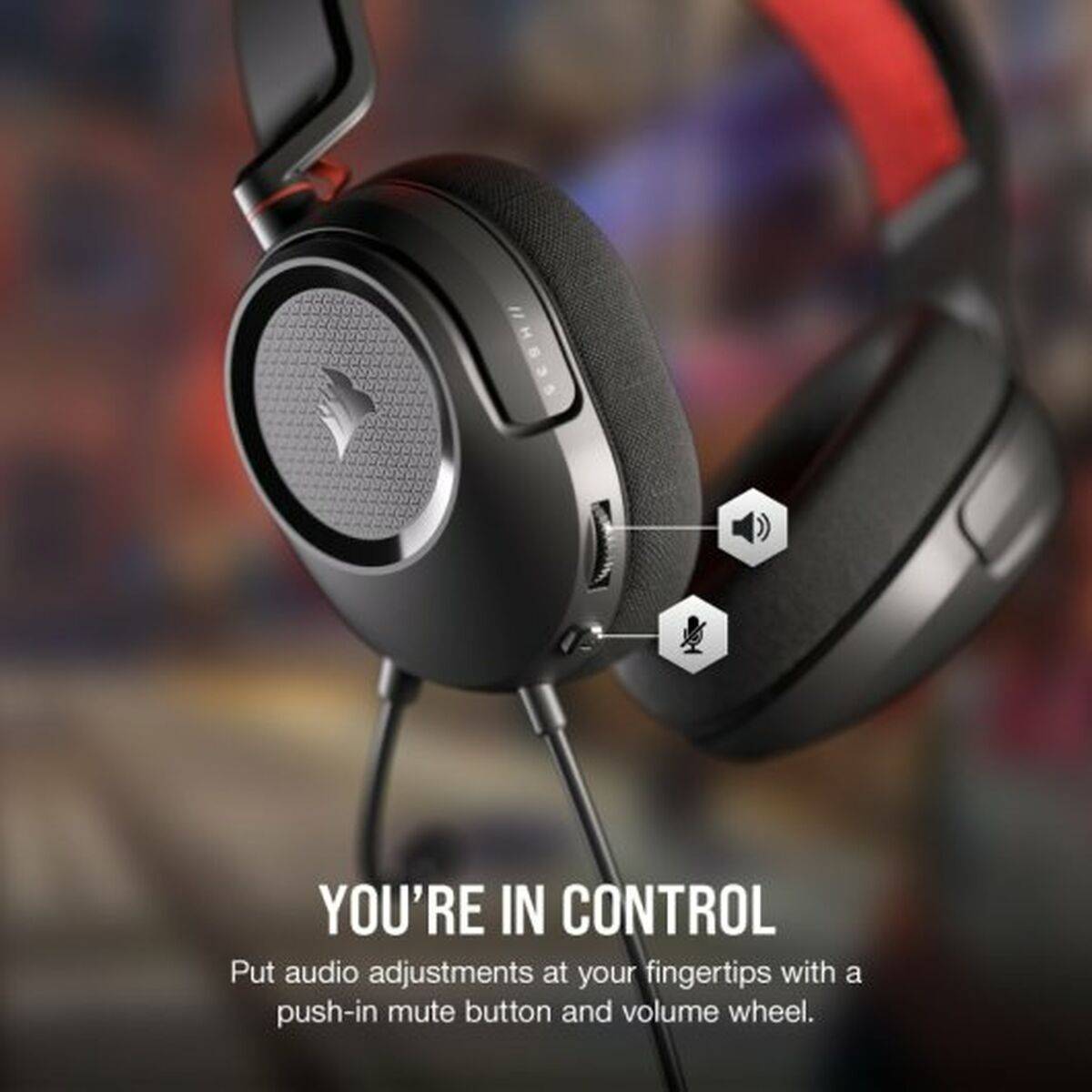 Corsair HS35 v2 Cuffie Cablato a Padiglione gaming Carbonio-2