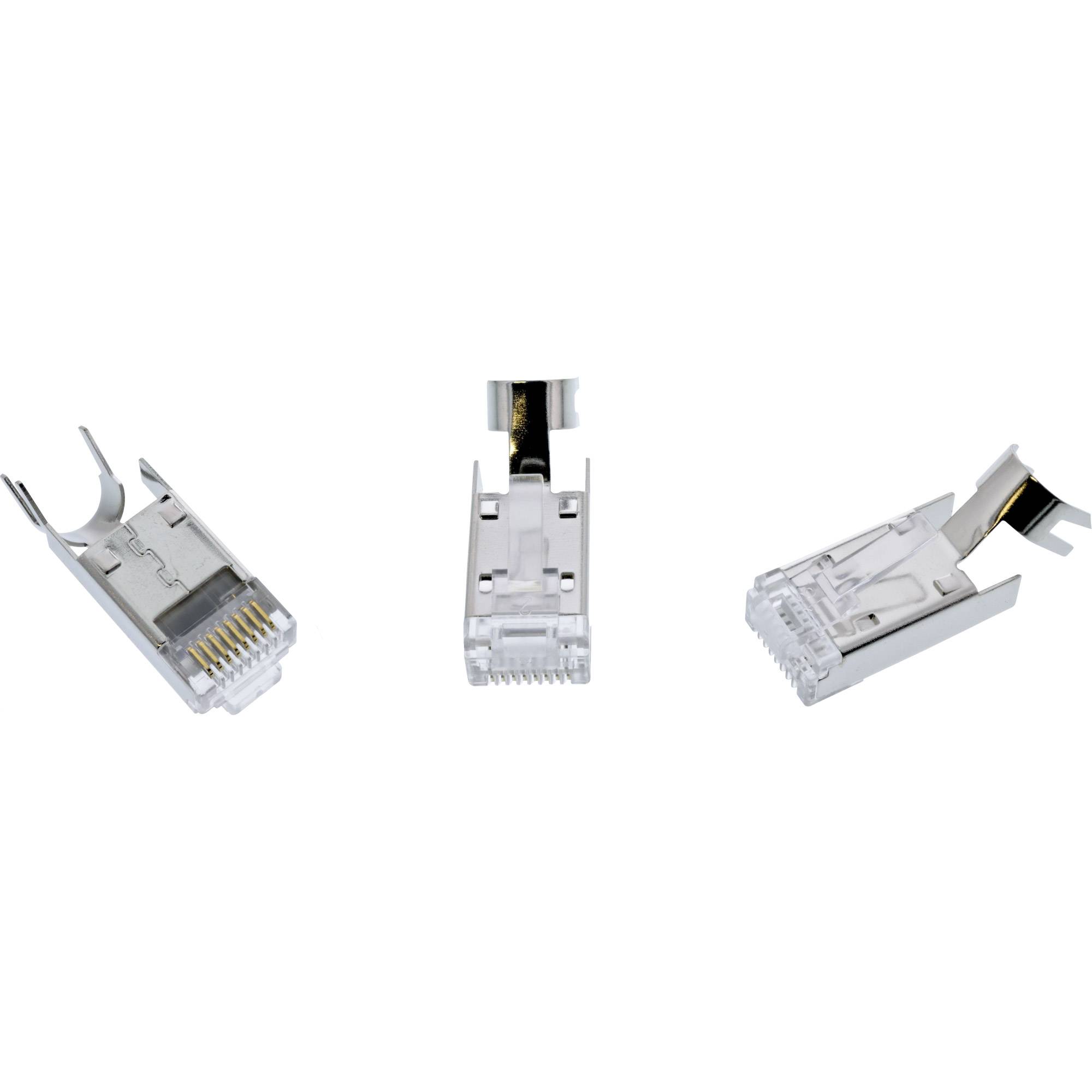 InLine Crimpstecker Cat.6A RJ45 geschirmt - 3-teilig grau 10er Pack (76006A)-3