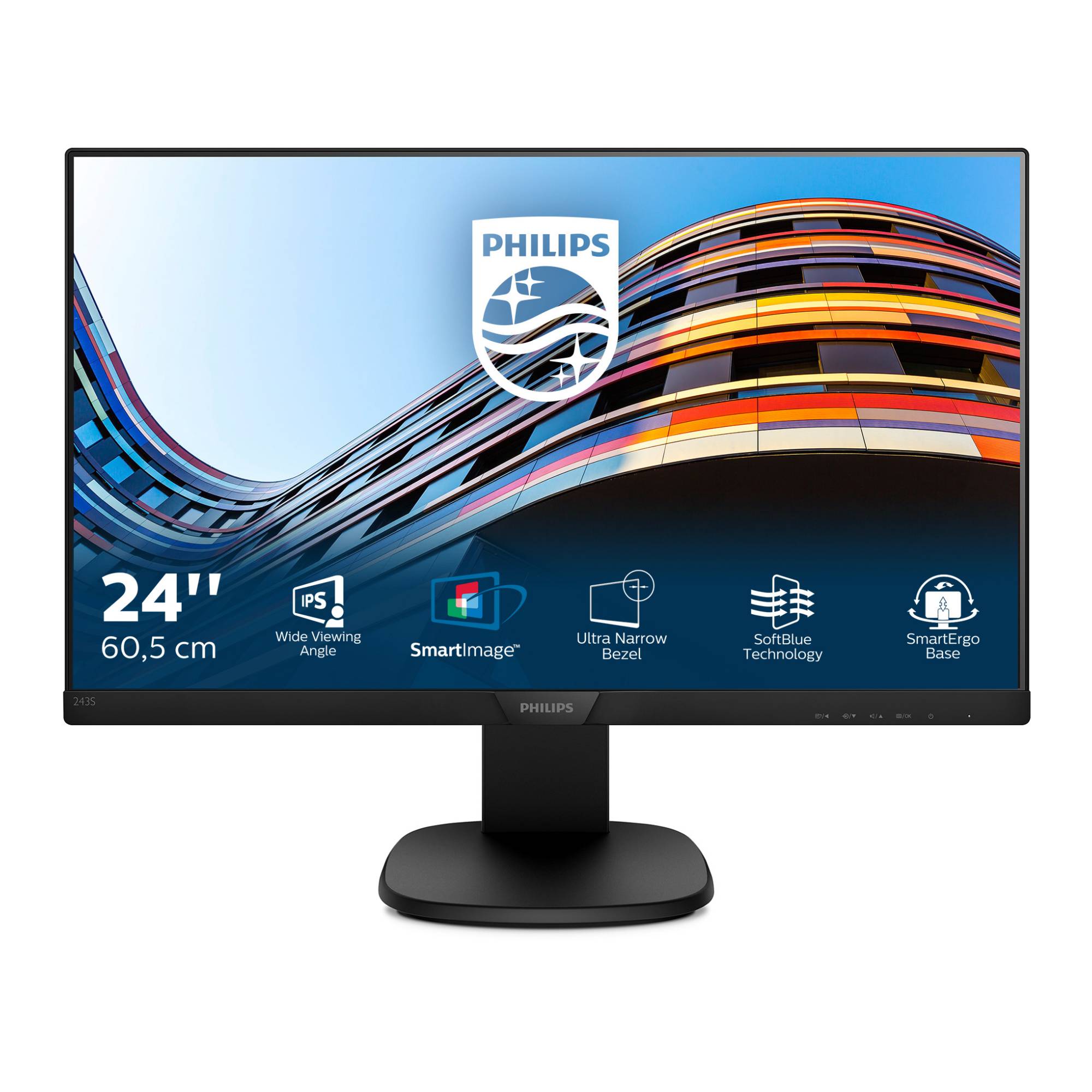 Philips S Line Monitor LCD con tecnologia SoftBlue 243S7EHMB/00-4