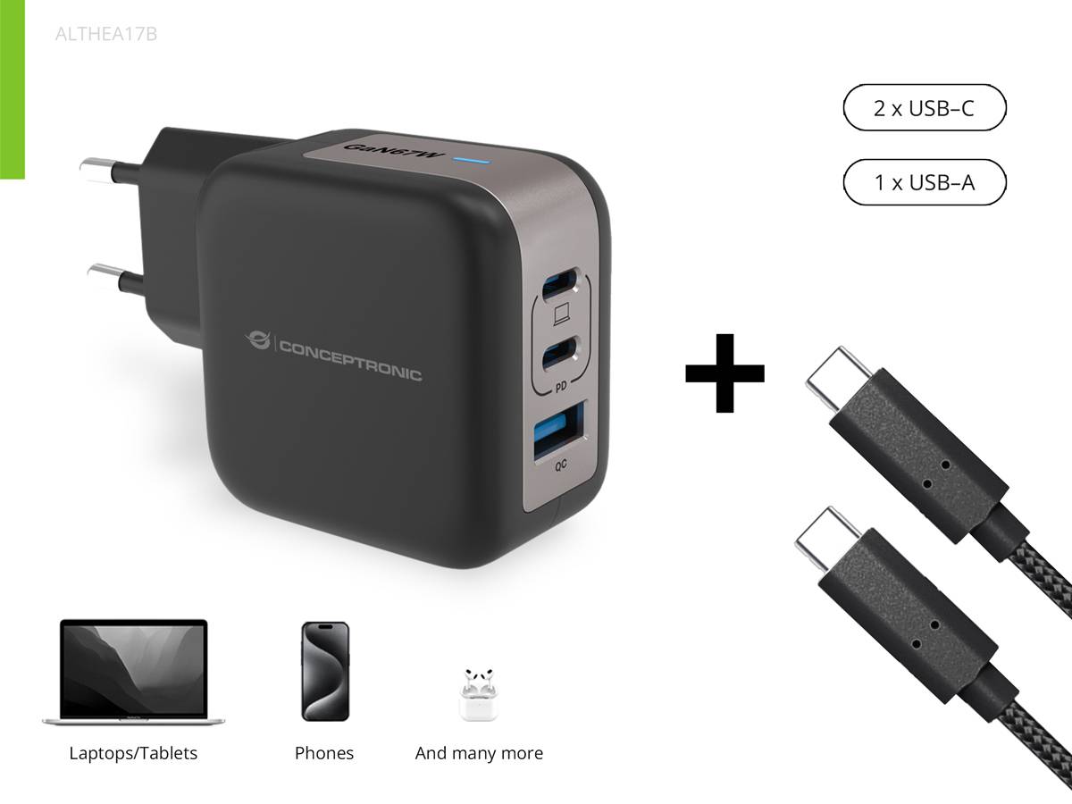 3-PORT 67W GAN USB PD CHARGER-3