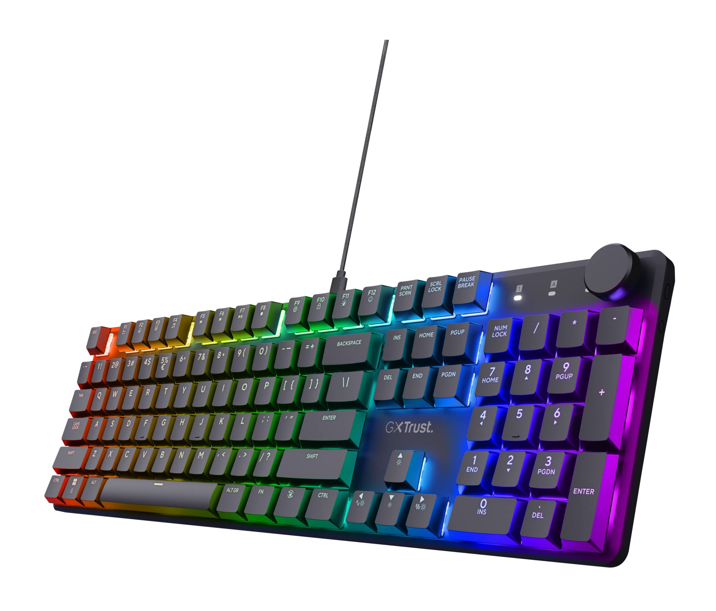 Trust GXT866 TORIX MECHANICAL Cablato Tastiera da gioco Tedesco, QWERTZ Multicolore Illuminato-1