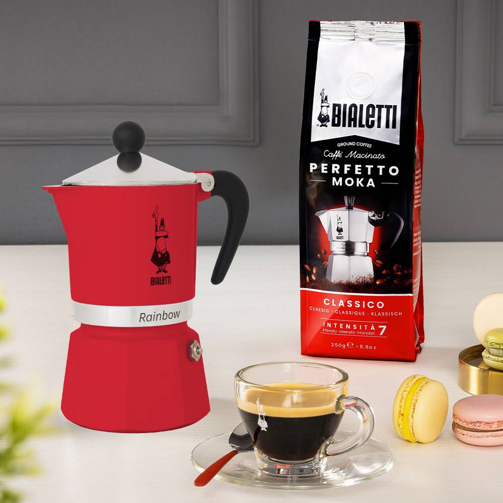 Bialetti Bialetti RAINBOW 6TZ rot Macchina per caffè espresso Rosso-2