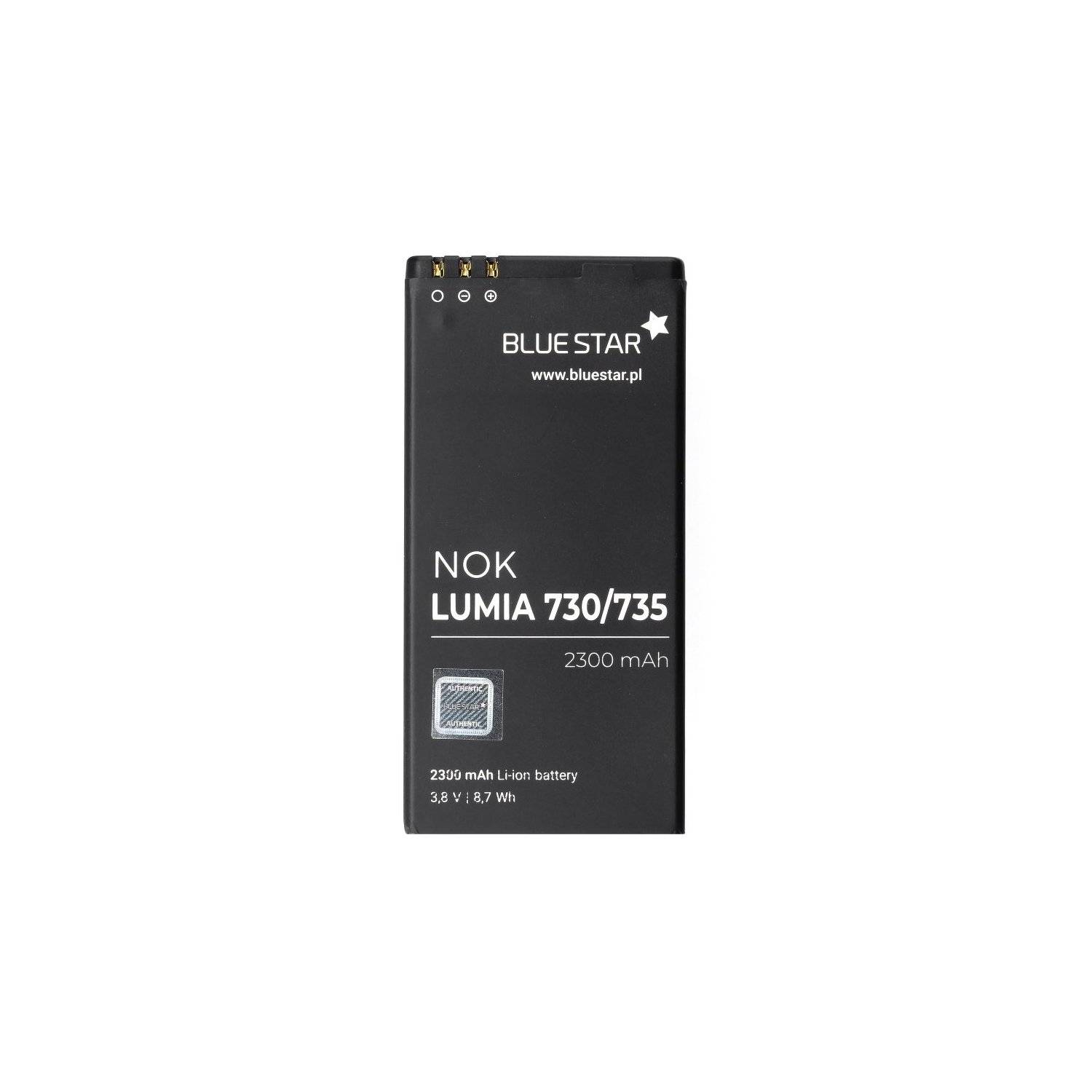 Batteria di ricambio compatibile con Nokia Lumia 730 Batteria sostitutiva da 2300 mAh Accu Nokia BV-T5A-0