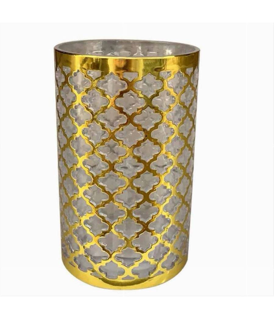 Bicchiere Porta Spazzolini Accessorio Bagno Oro Stile Barocco Arredo Bagni 59104 --0