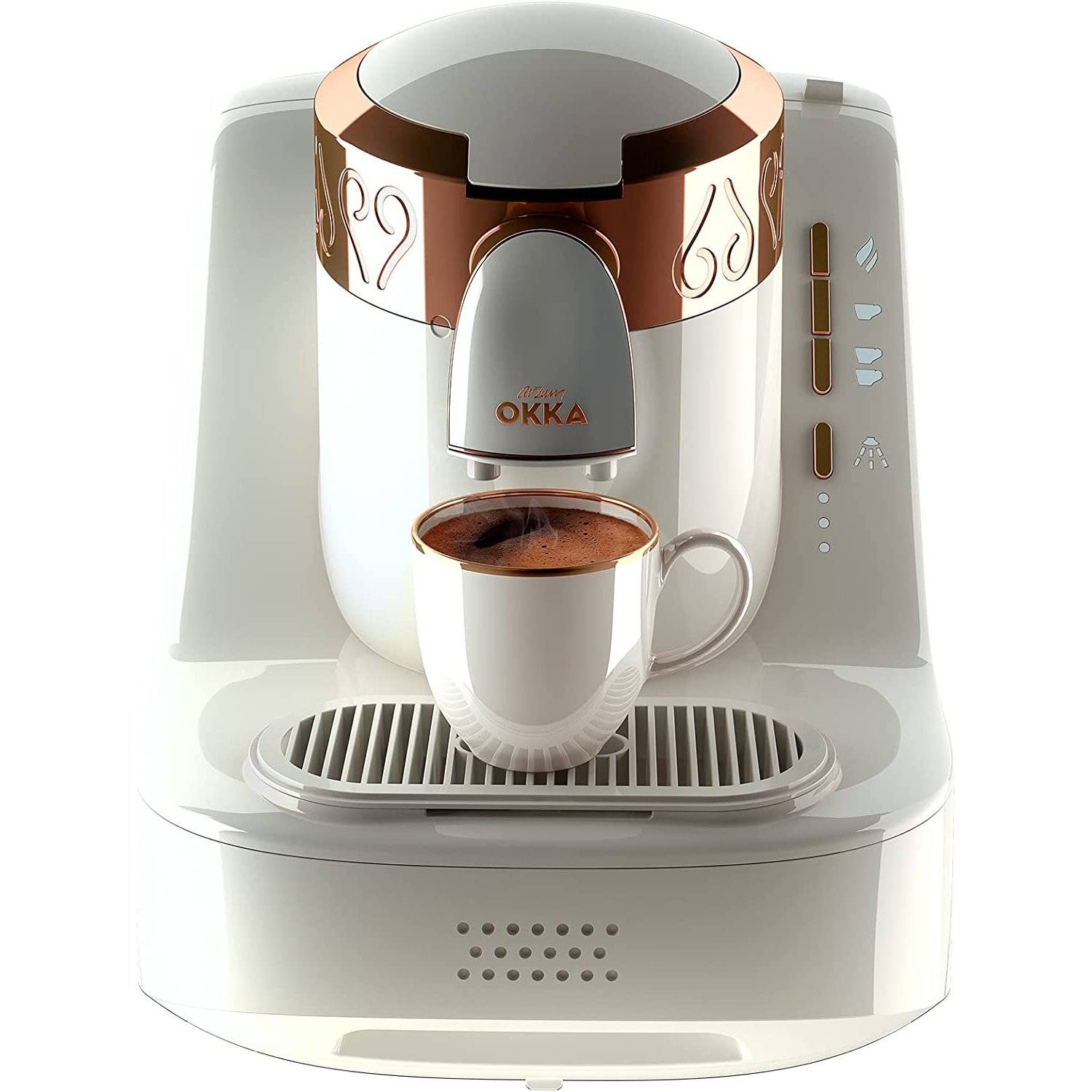 ARZUM OK001 - 0,95 l - Caffè macinato - 700 W - Oro - Bianco-0