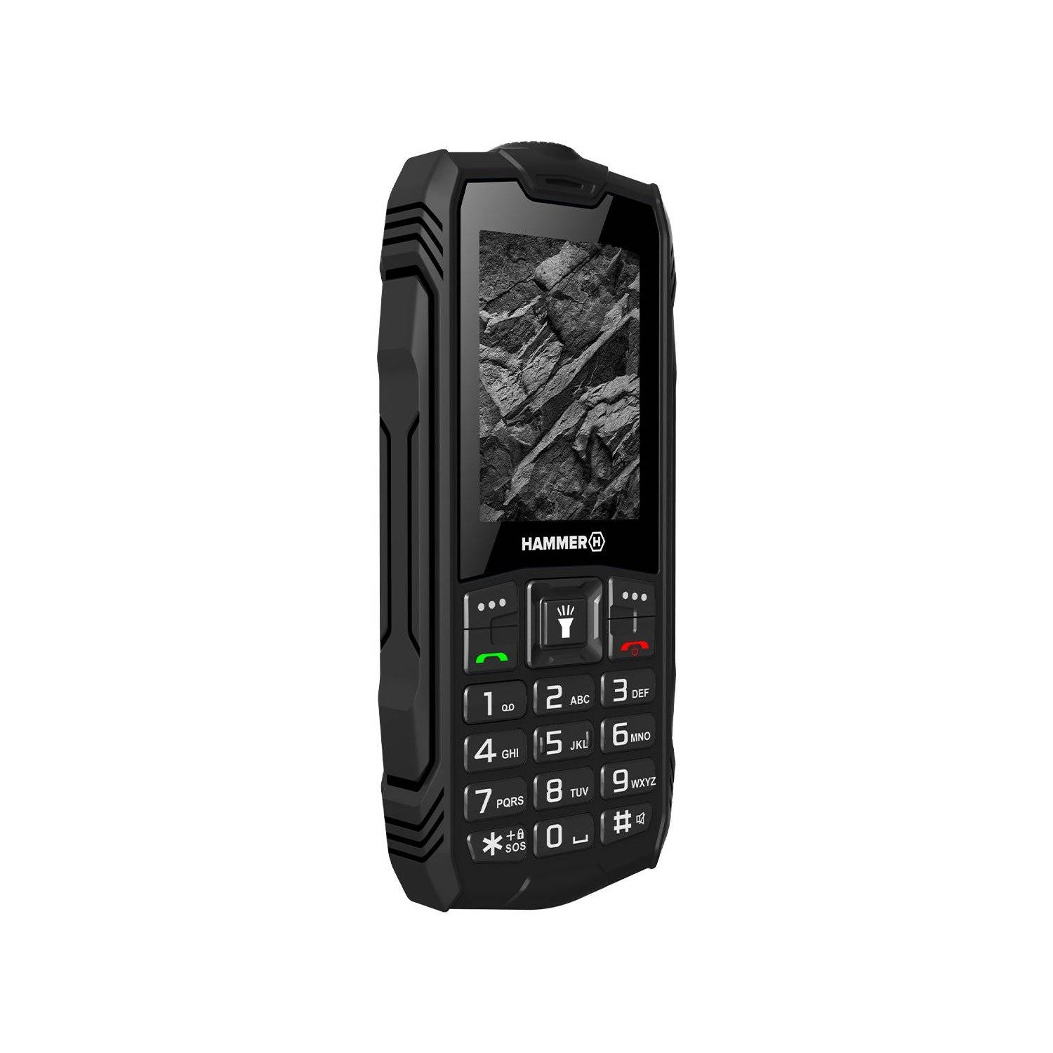 Cellulare HAMMER ROCK 2G, display 2.4, 1800 mAh, 32 MB nero da cantiere-1