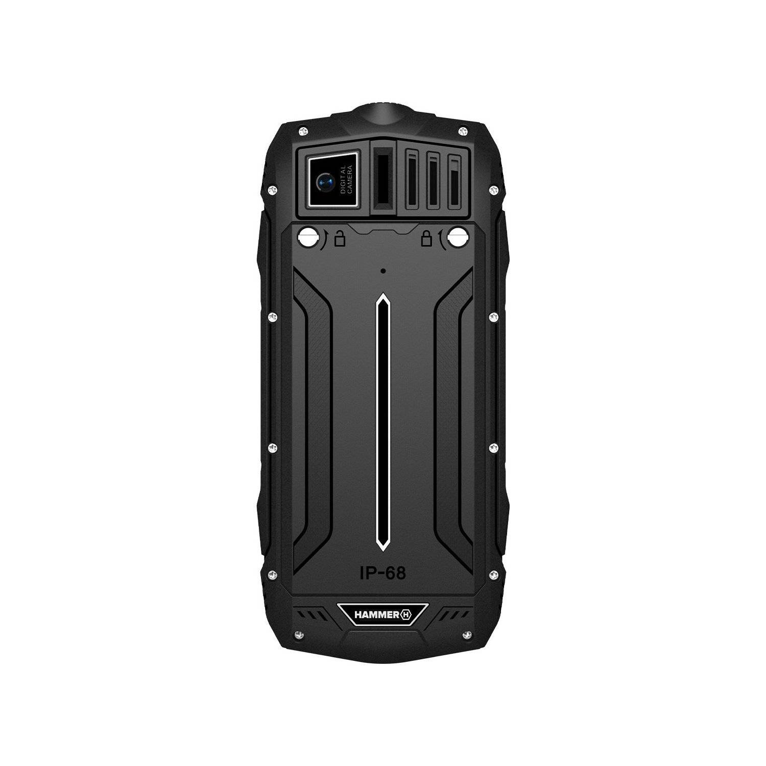 Cellulare HAMMER ROCK 2G, display 2.4, 1800 mAh, 32 MB nero da cantiere-3