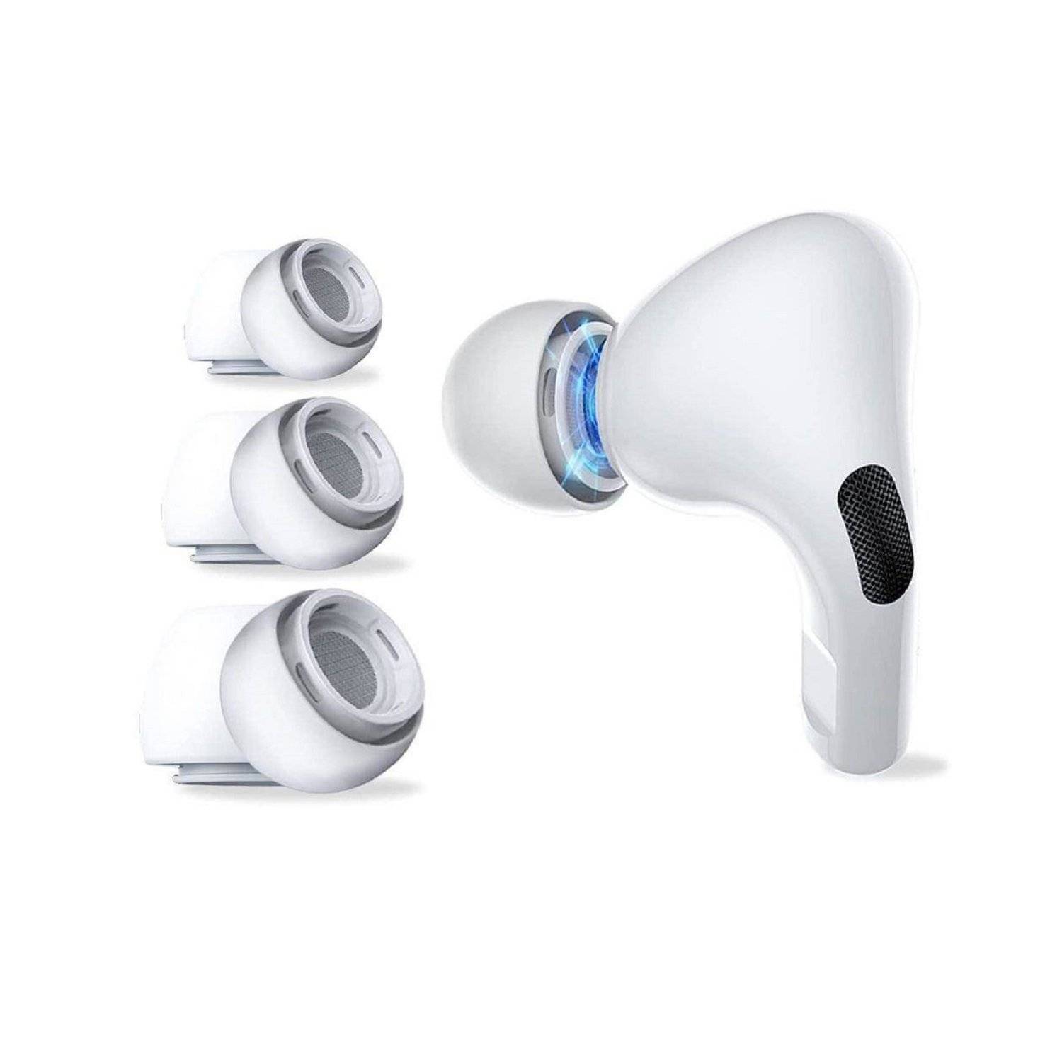 Siliconen oordopjes voor Apple Airpods Pro 3-pack Tech-Protect wit-0