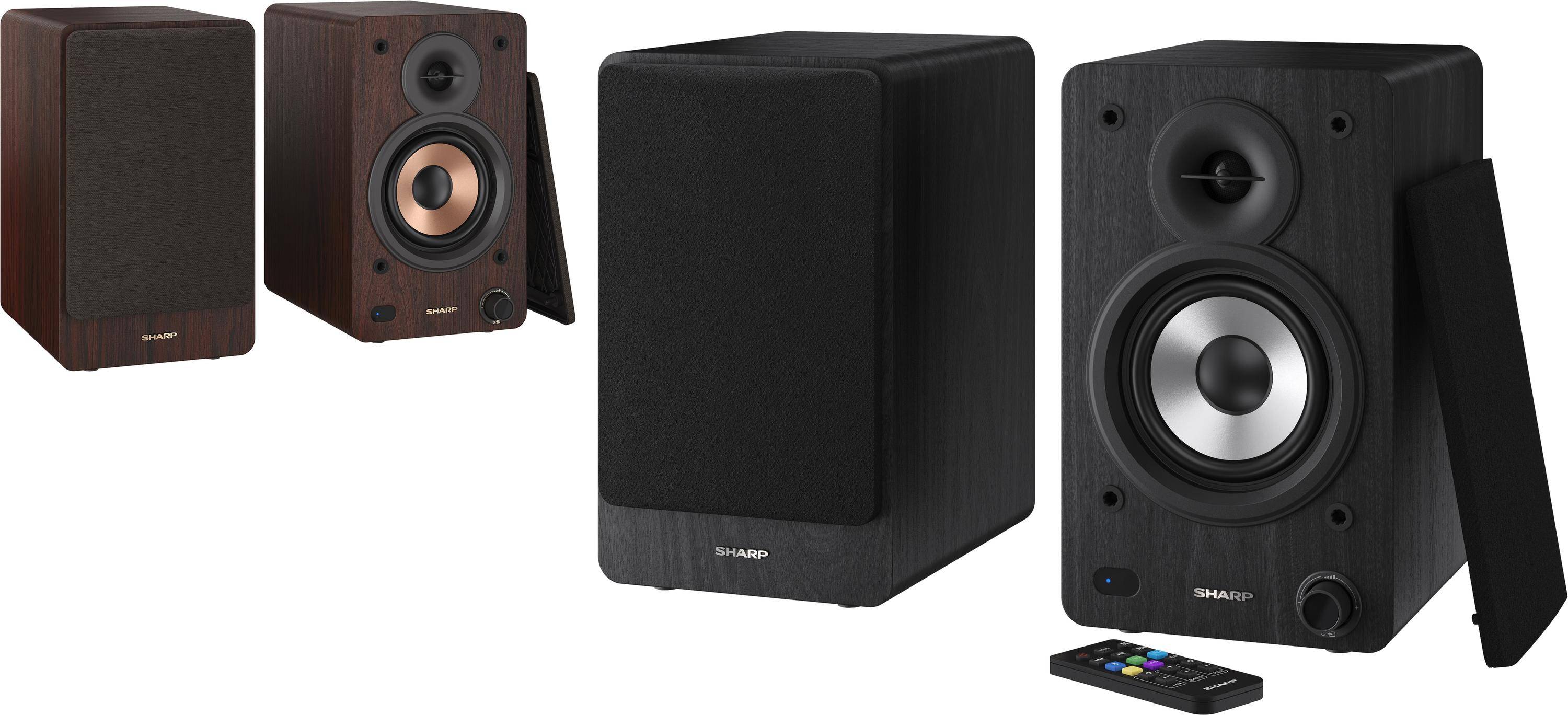 Sharp Bookshelf Speakers 2-vie Nero Con cavo e senza cavo 60 W-2