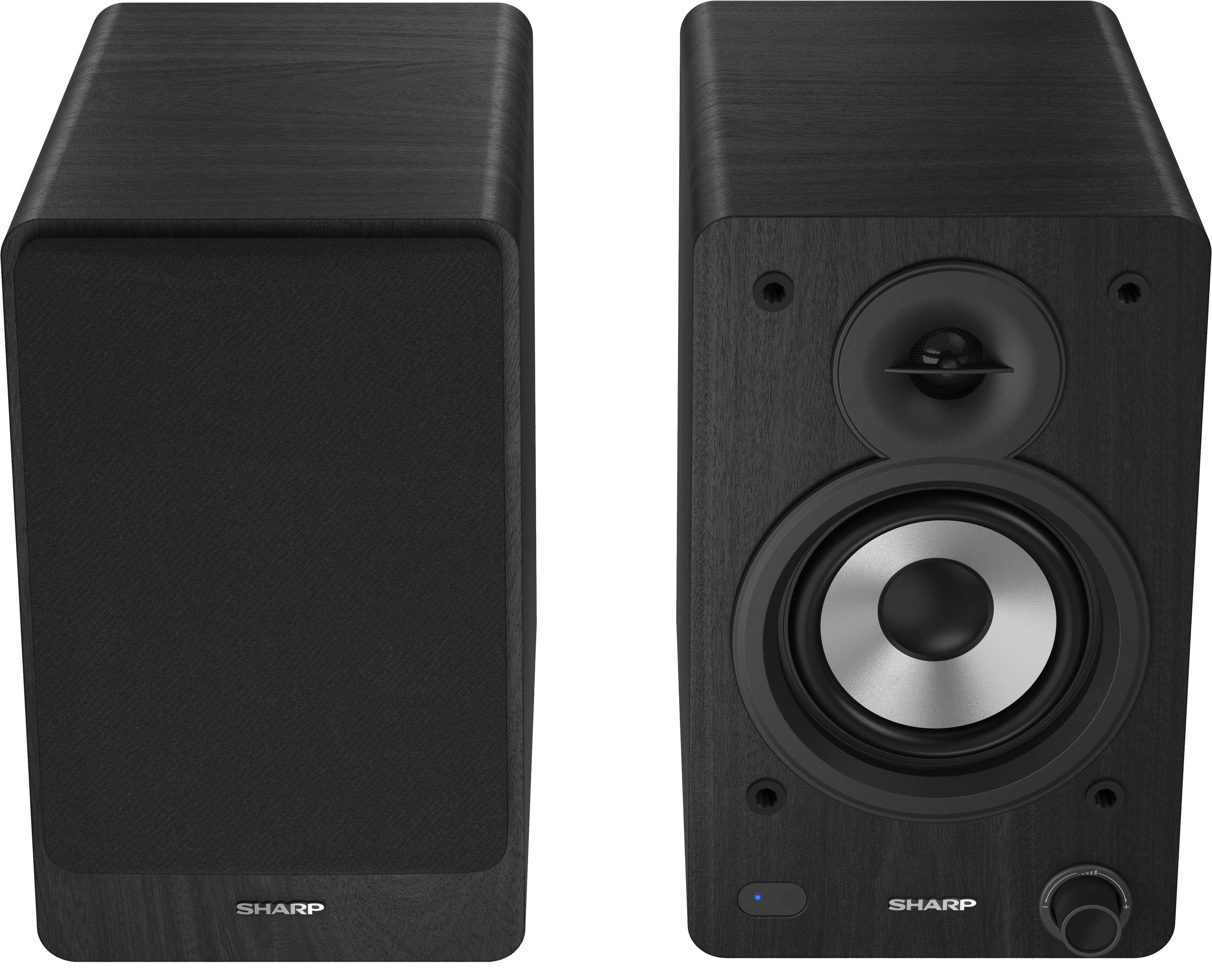 Sharp Bookshelf Speakers 2-vie Nero Con cavo e senza cavo 60 W-3