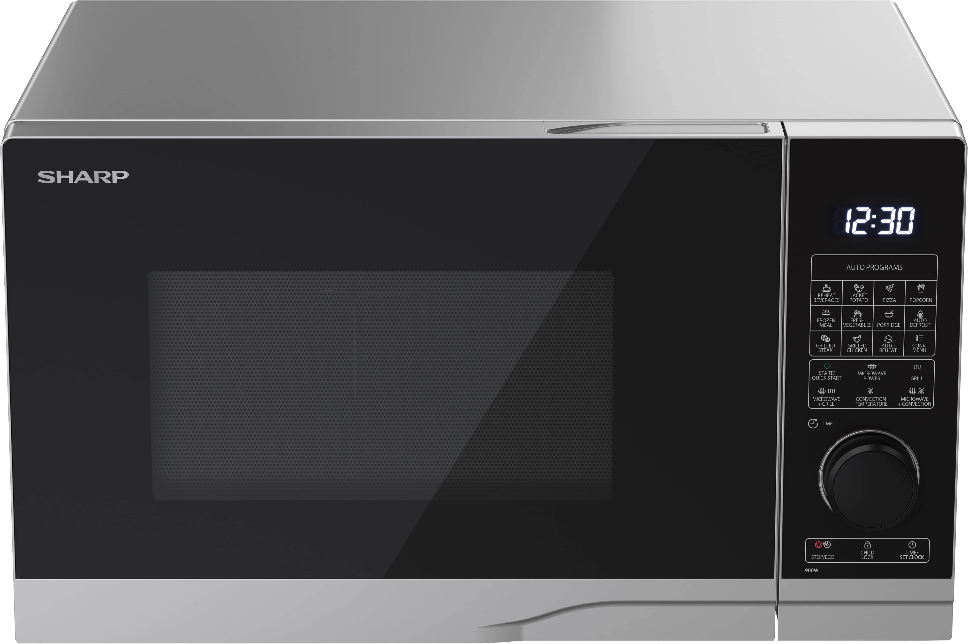 Immagine simbolo per SHARP YC-PC254AE-S FORNO MICROONDE DIGITALE SHARP ITALIA - 25LT 1200 WATT GRILL