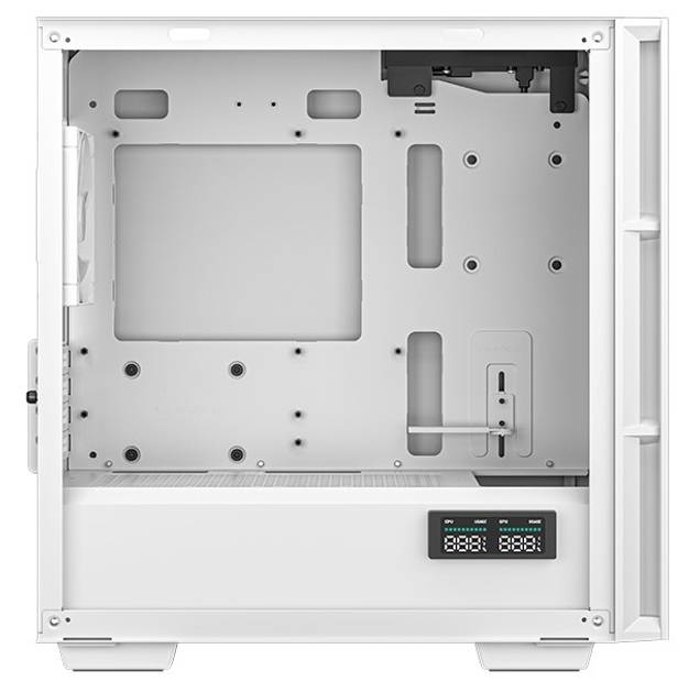 DeepCool CH360 Digital Gaming Case White, Mid Tower with Tempered Glass Side Win-4