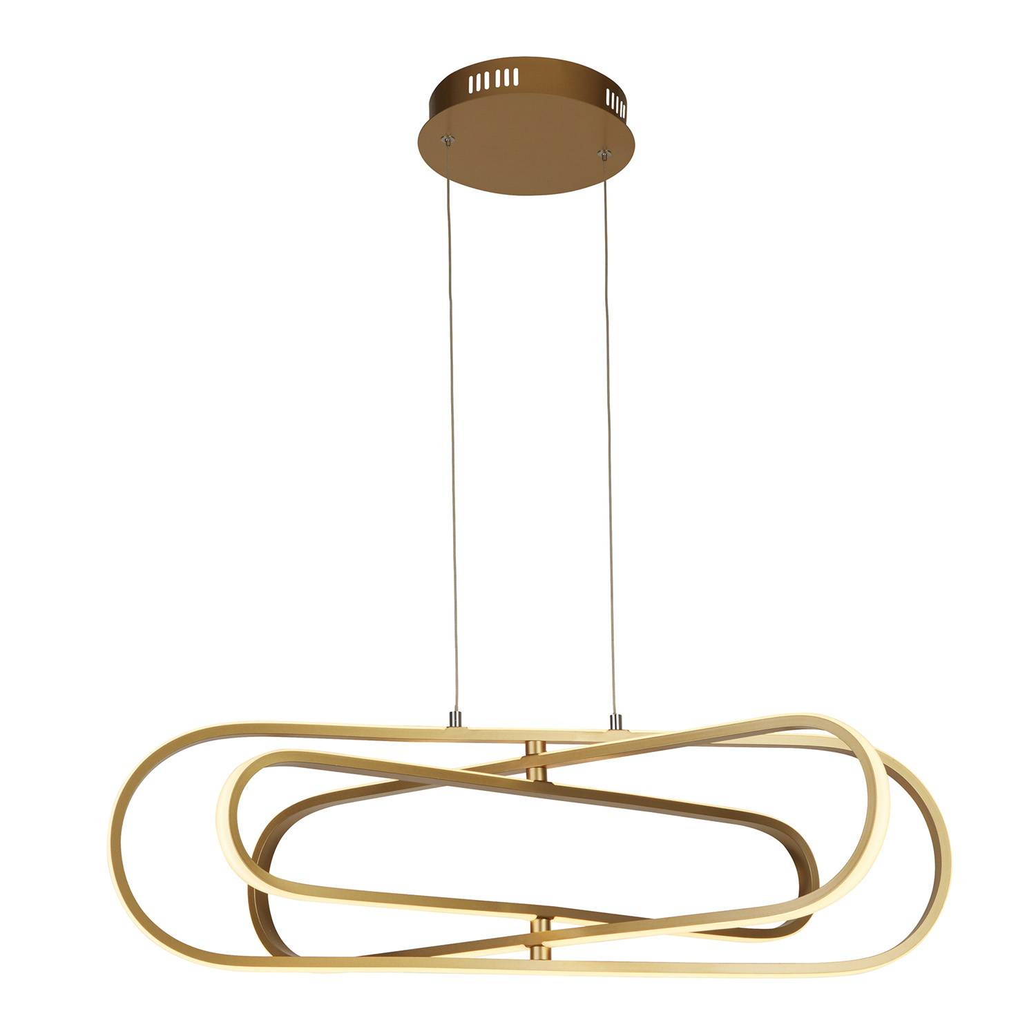 Lampadario Moderno Clip Acciaio Oro Bianco Led 52,51W 3000 - 4500 - 6500K-0