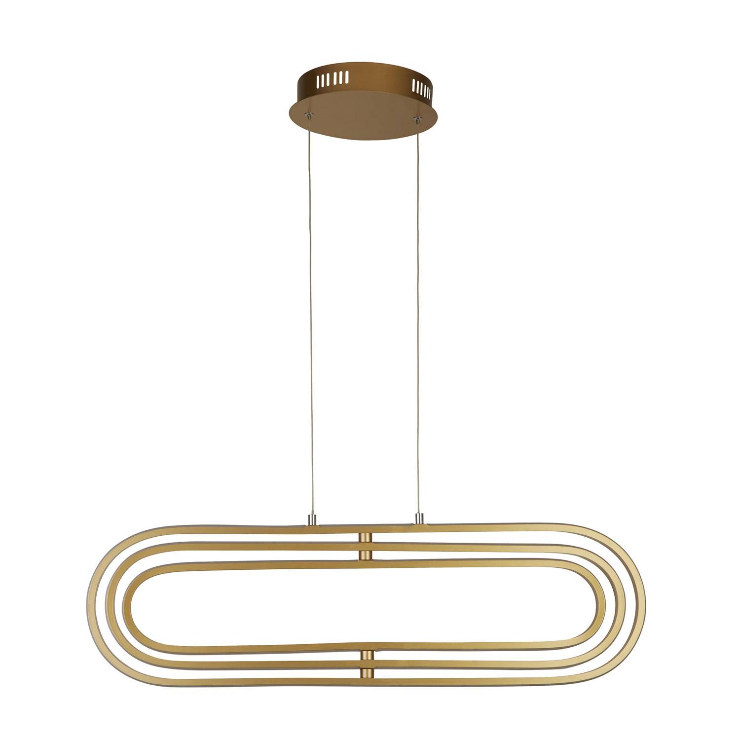 Lampadario Moderno Clip Acciaio Oro Bianco Led 52,51W 3000 - 4500 - 6500K-1