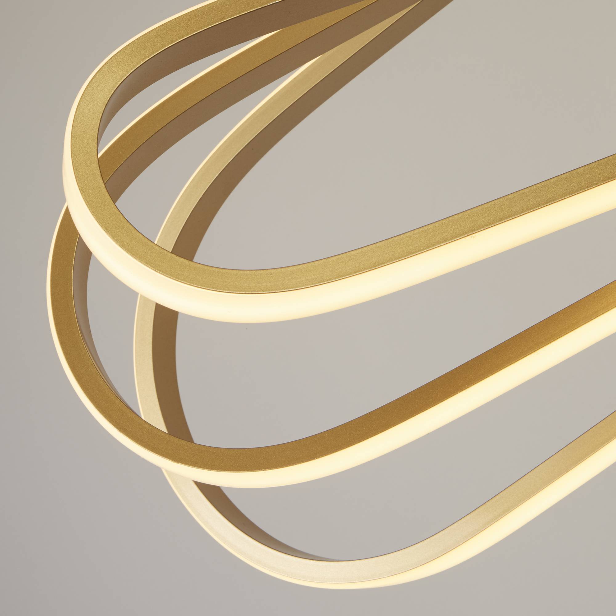 Lampadario Moderno Clip Acciaio Oro Bianco Led 52,51W 3000 - 4500 - 6500K-3