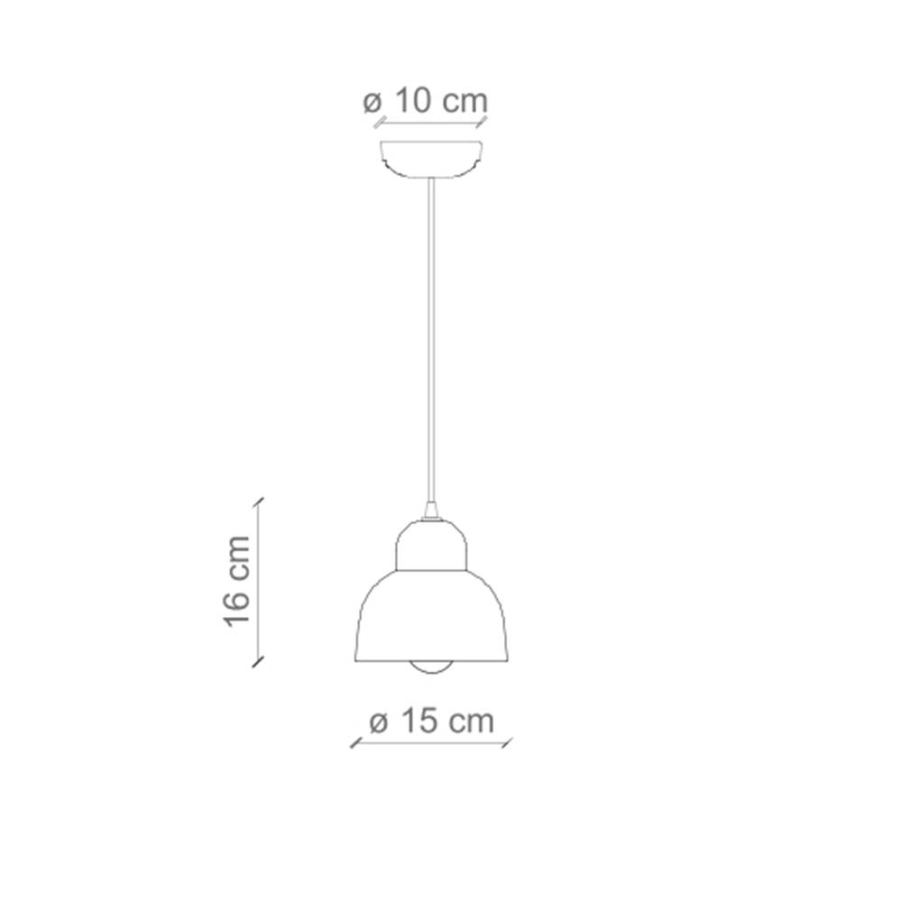 Lampadario Vintage Decò Berimbau Ceramica Turchese 1 Luce E27-1