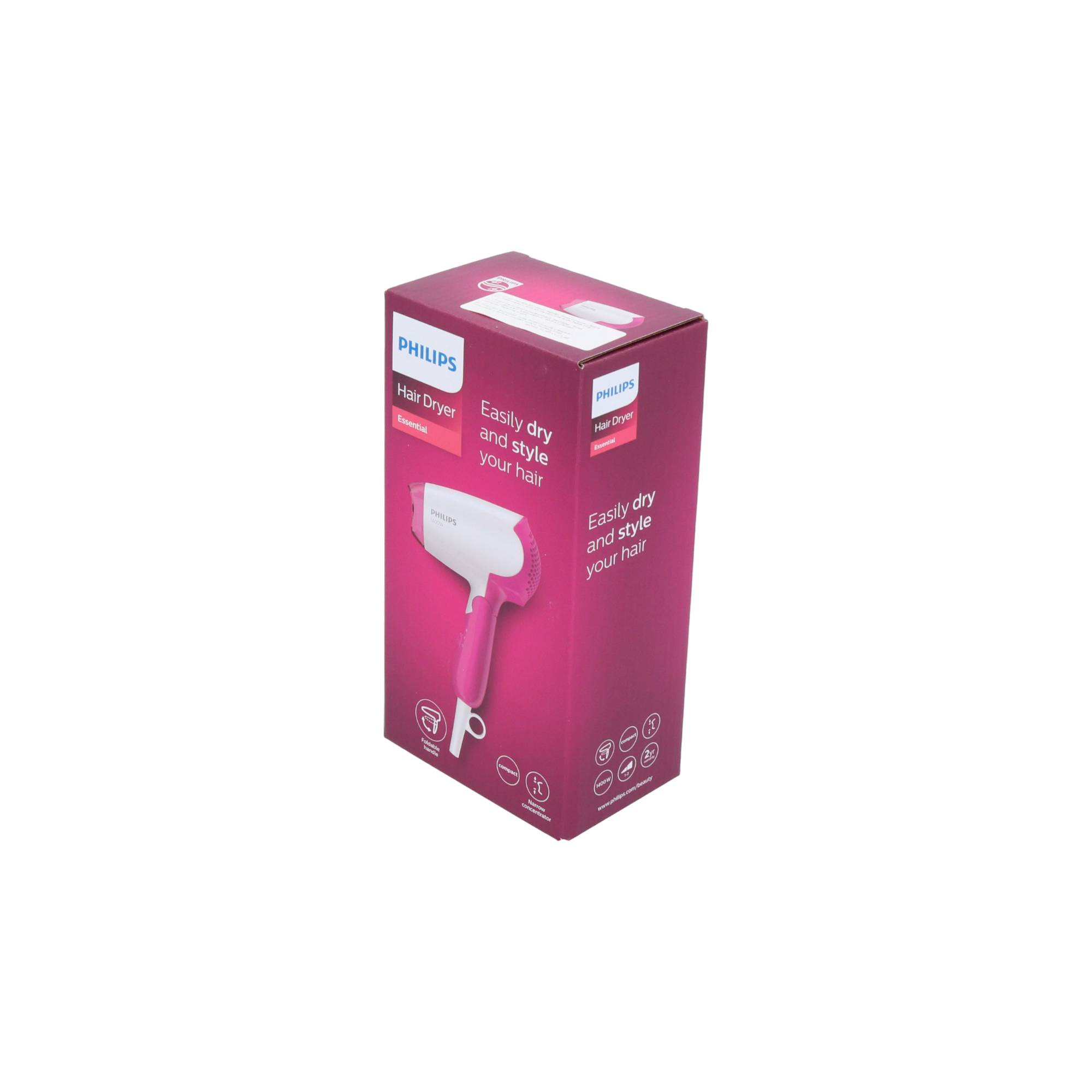 Philips DryCare BHD003/00 Asciugacapelli Phon 1400 W Rosa Bianco-2