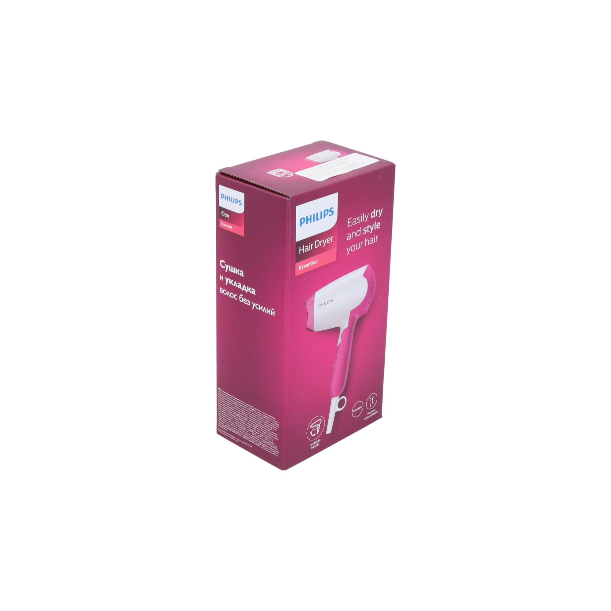Philips DryCare BHD003/00 Asciugacapelli Phon 1400 W Rosa Bianco-4