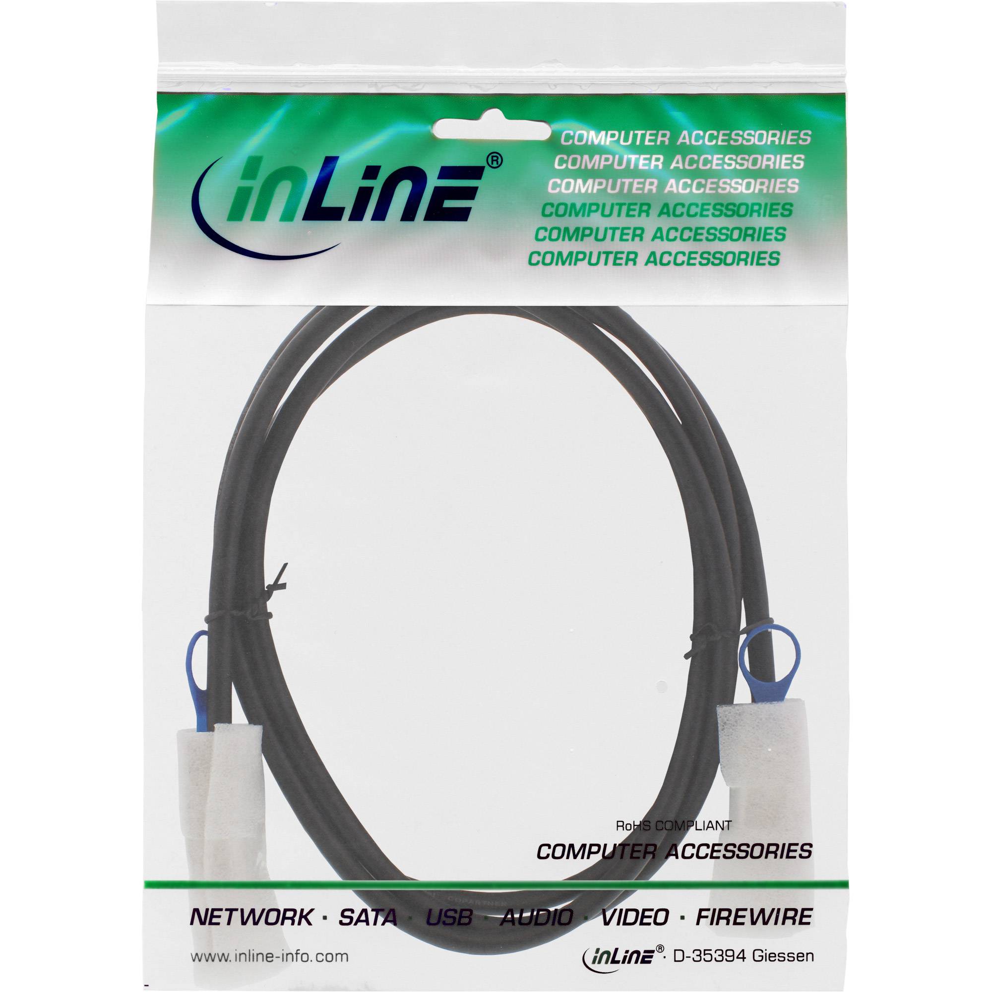 InLine SAS Anschlusskabel - Mini-SAS SFF-8088 an Mini-SAS SFF-8088 - 0,5m-1