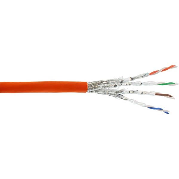 InLine Cavo di installazione Cat.7a, S/FTP (PiMF) 4x2x0,58 AWG23, 1200MHz, 100m