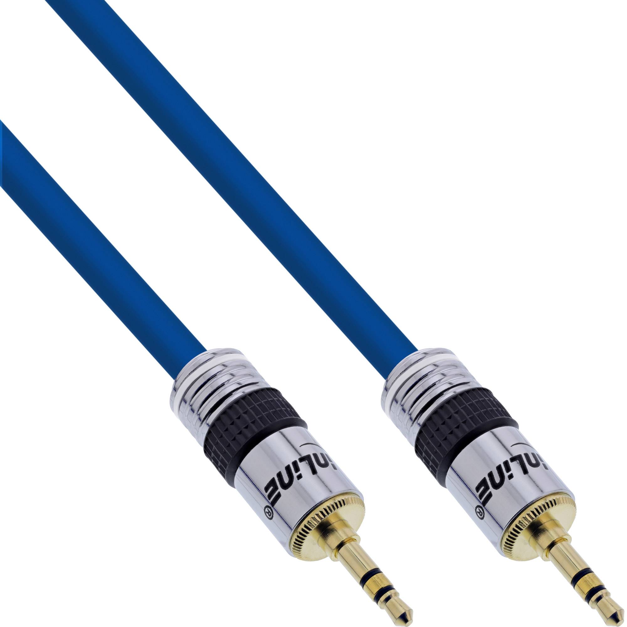 InLine Cavo Audio Jack 3,5mm maschio / maschio, 5m, schermato, dorato, stereo, PREMIUM-0