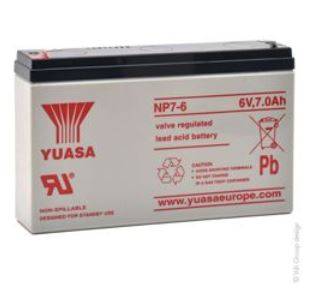 BATTERIA YUASA NP7-6 6V 7Ah-0