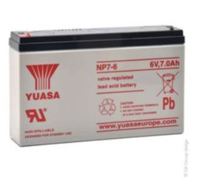 BATTERIA YUASA NP7-6 6V 7Ah-1