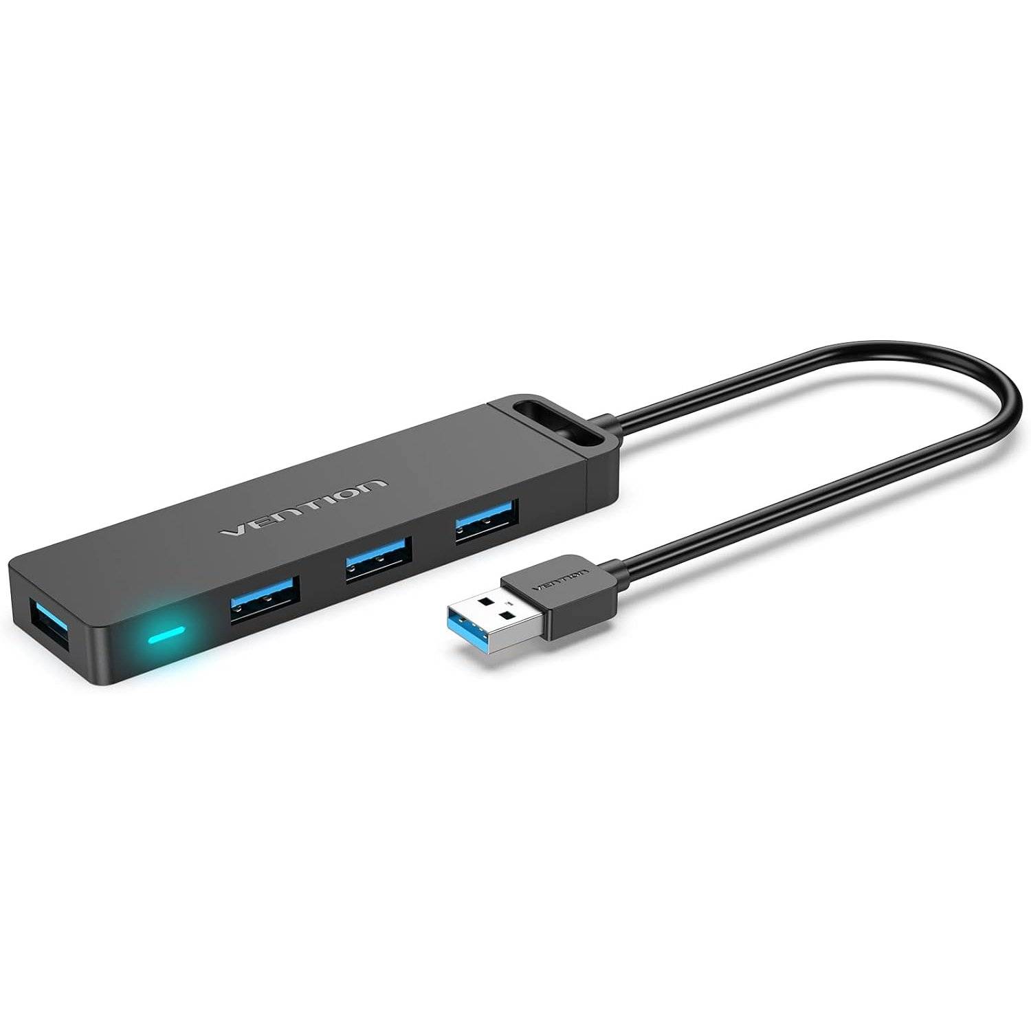 Hub USB 4 porte 3.0 Splitter USB Splitter di estensione USB per PC ultra sottile da 0,5 metri-0