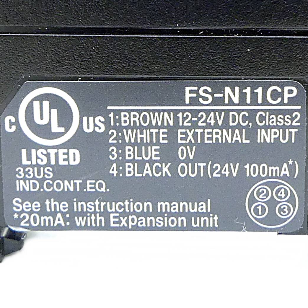 KEYENCE - FS-N11CP - Fiber Amplifier M8 Connector Type Main Unit PNP-1