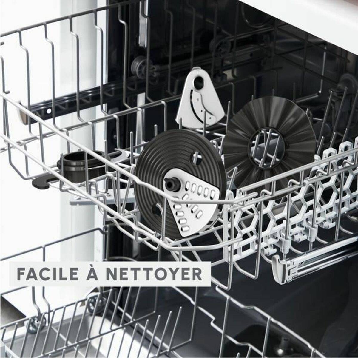 MOULINEX Easy Force Robot multifunzione, 4 accessori, 15 funzioni, Compatto, Parti compatibili con lavastoviglie FP242B1-1