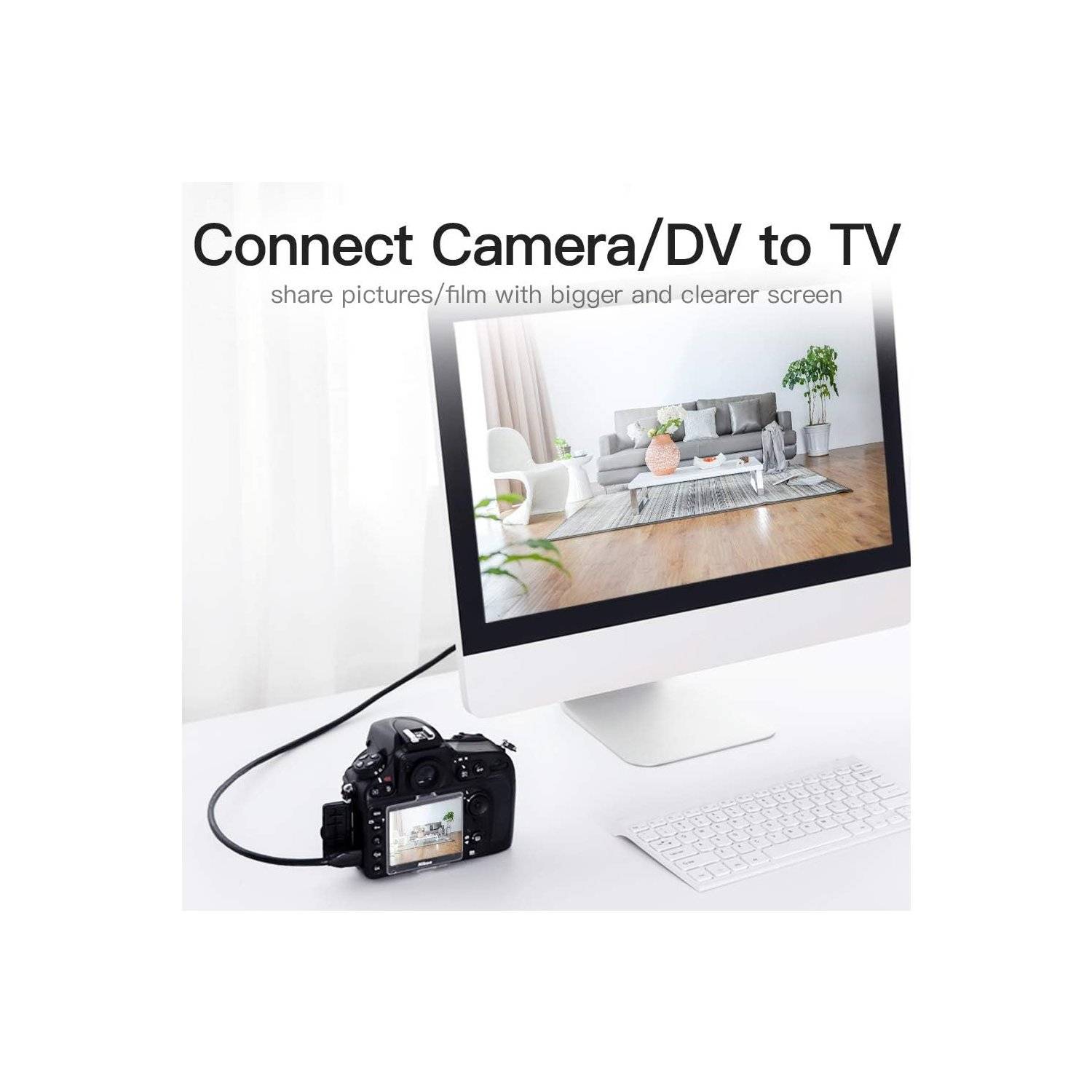 Cavo video VENTION Mini HDMI a HDMI - 1,5 metri - HDMI standard maschio a Mini HDMI maschio - Placcato oro 24k-4