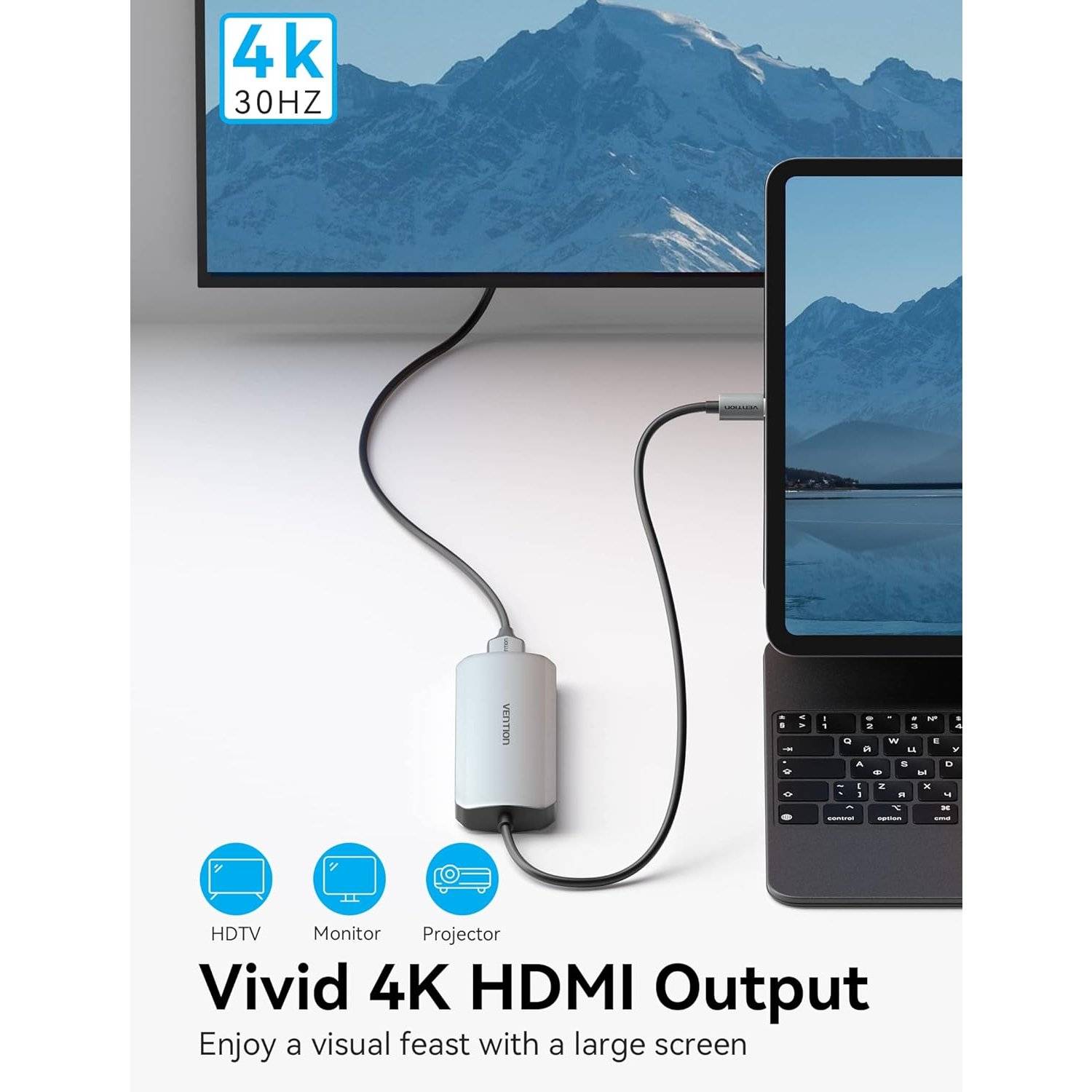 Hub USB-C, adattatore multiporta, dock, 7 in 1 da 100 W-3