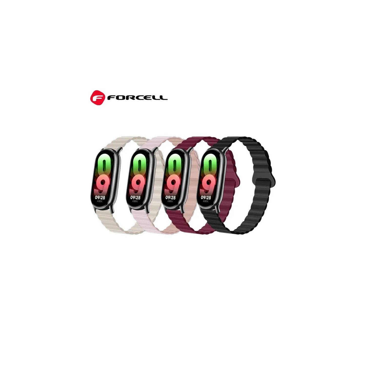 Cinturino per orologio - Cinturino FORCELL F-DESIGN FX Mi Band 8 compatibile con Xiaomi Mi Band 8 Starlight Red-3