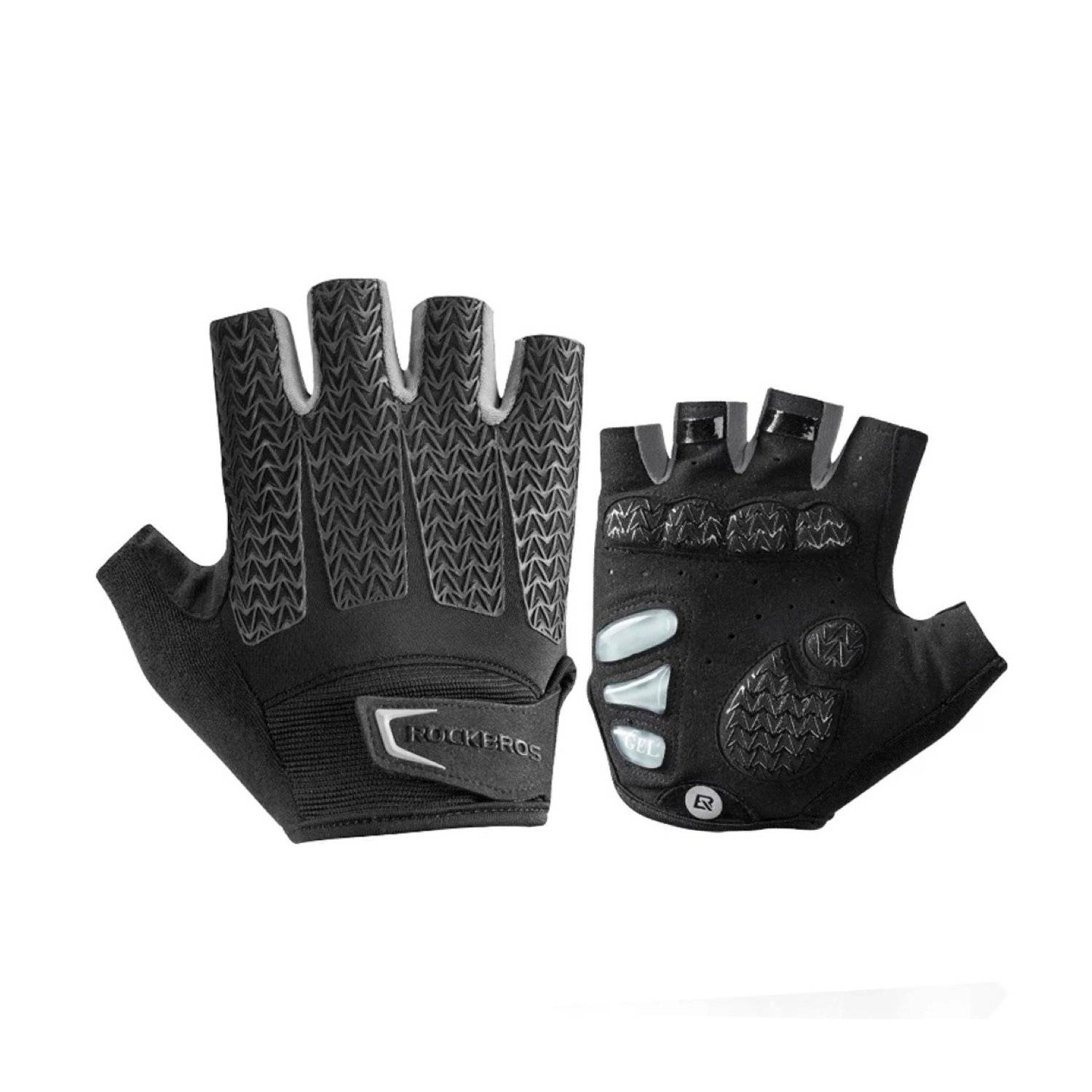 Guanti da ciclismo Rockbros Muffole Guanti sportivi con inserti in gel nero-grigio XXL-1