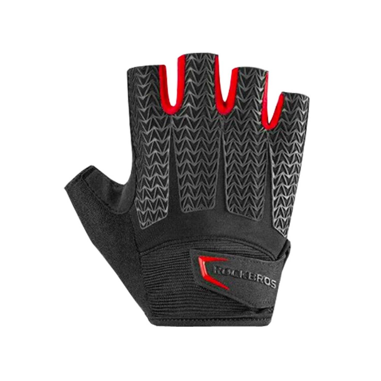 Guanti sportivi Rockbros guanti da ciclismo con inserti in gel nero-rosso XXL-0