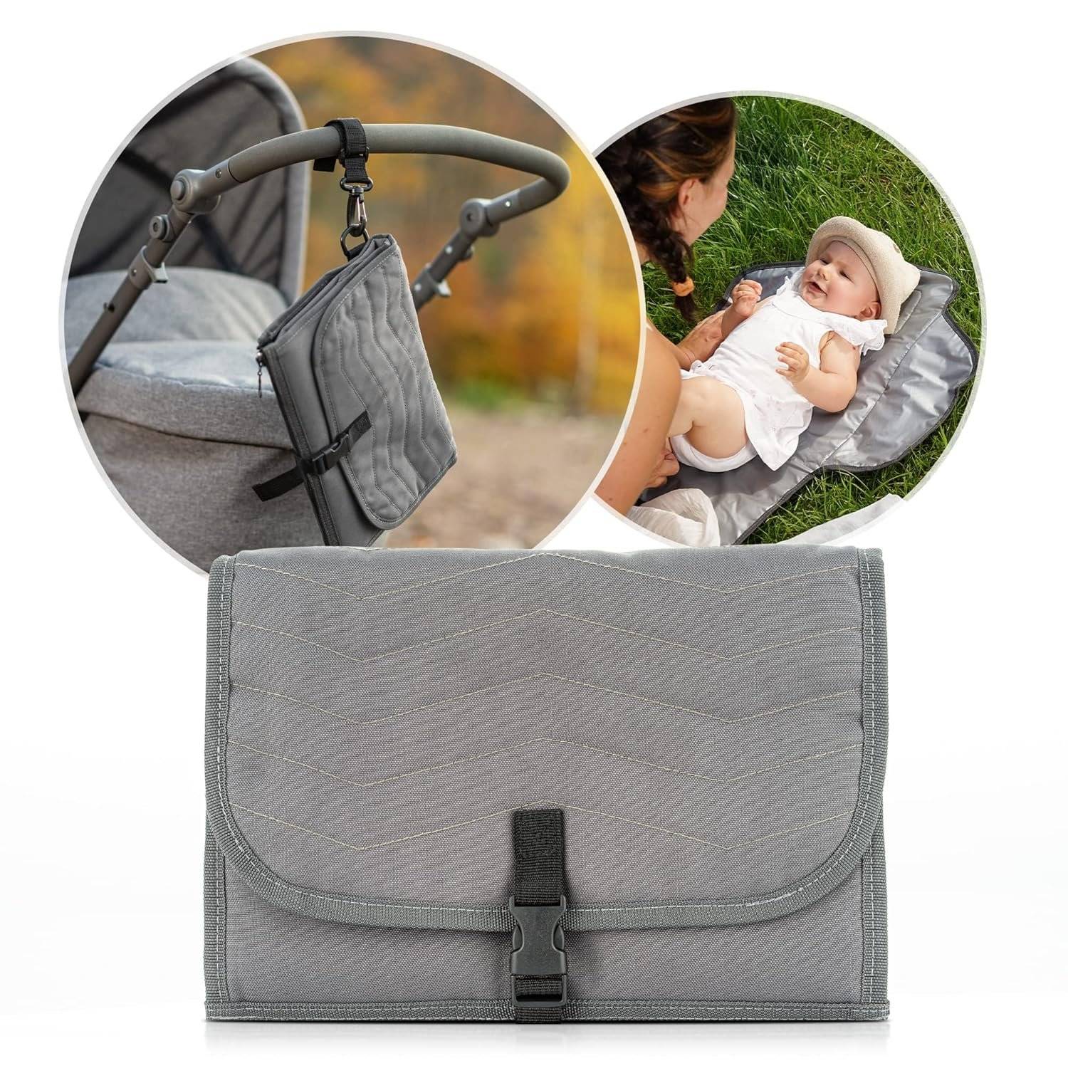 Borsa per pannolini - Organizer per fasciatoio con imbottitura Borsa a tracolla per cambio in crescita Reer-0
