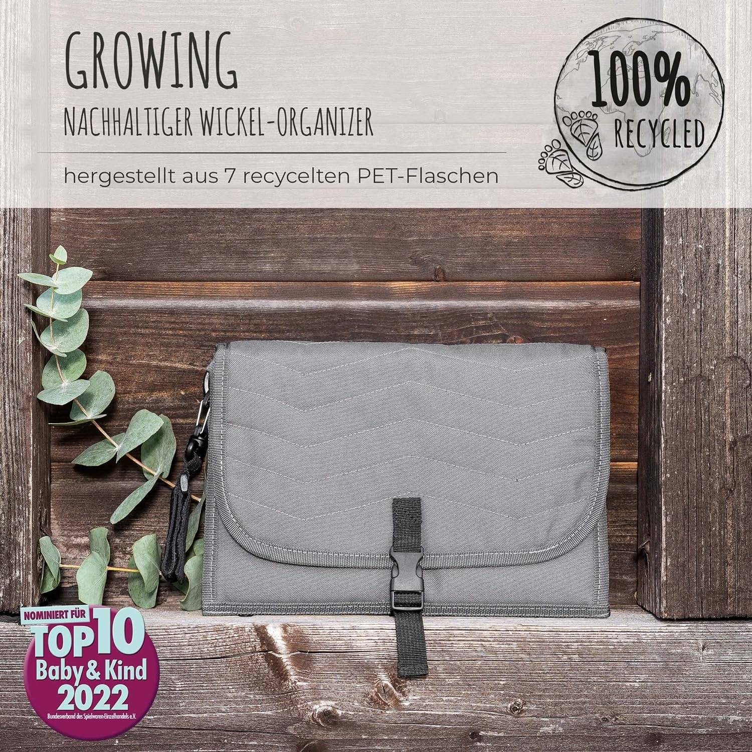 Borsa per pannolini - Organizer per fasciatoio con imbottitura Borsa a tracolla per cambio in crescita Reer-1