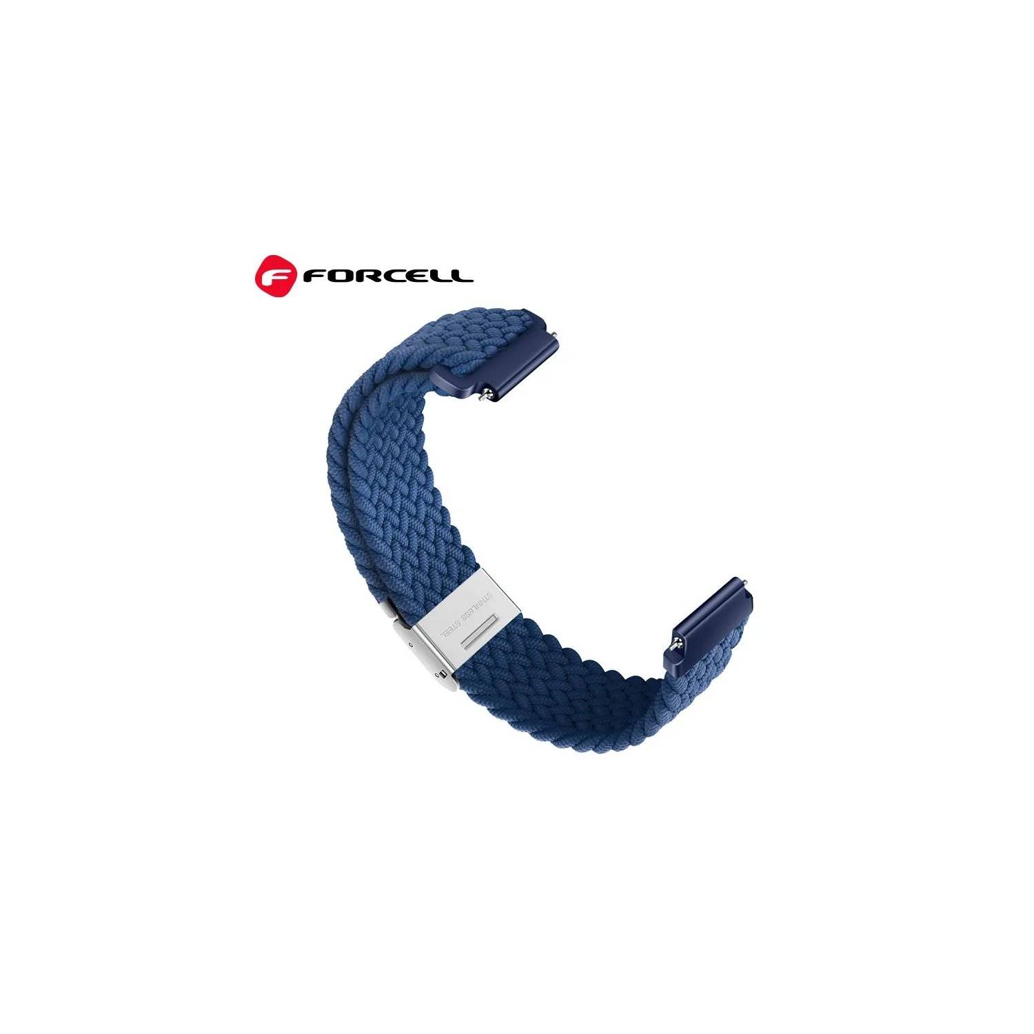 Cinturino per orologio - fibre elastiche di poliestere - Bracciale FORCELL F-DESIGN FX5 per Xiaomi Mi Band 8 Blu-1