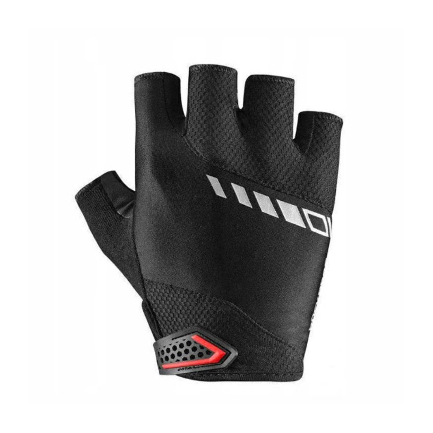 Guanti da ciclismo Rockbros con inserti in gel, guanti sportivi neri in poliestere M-1