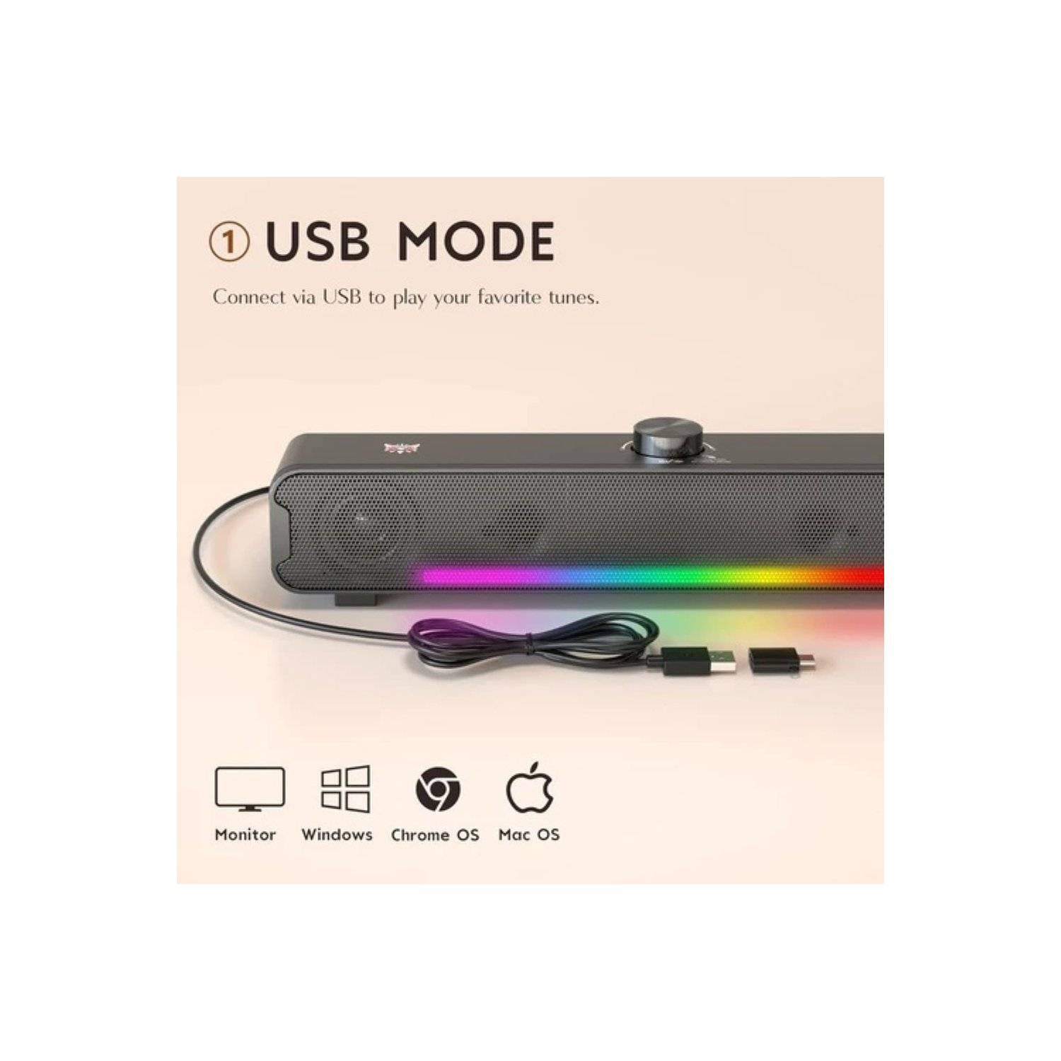 Altoparlante da gioco ONIKUMA L16 - Nero - Altoparlante Bluetooth 5.3 da 10 W-1