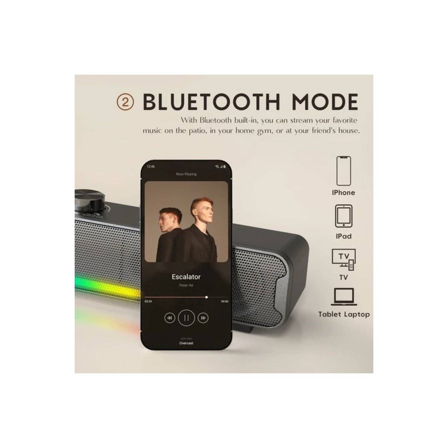 Altoparlante da gioco ONIKUMA L16 - Nero - Altoparlante Bluetooth 5.3 da 10 W-2