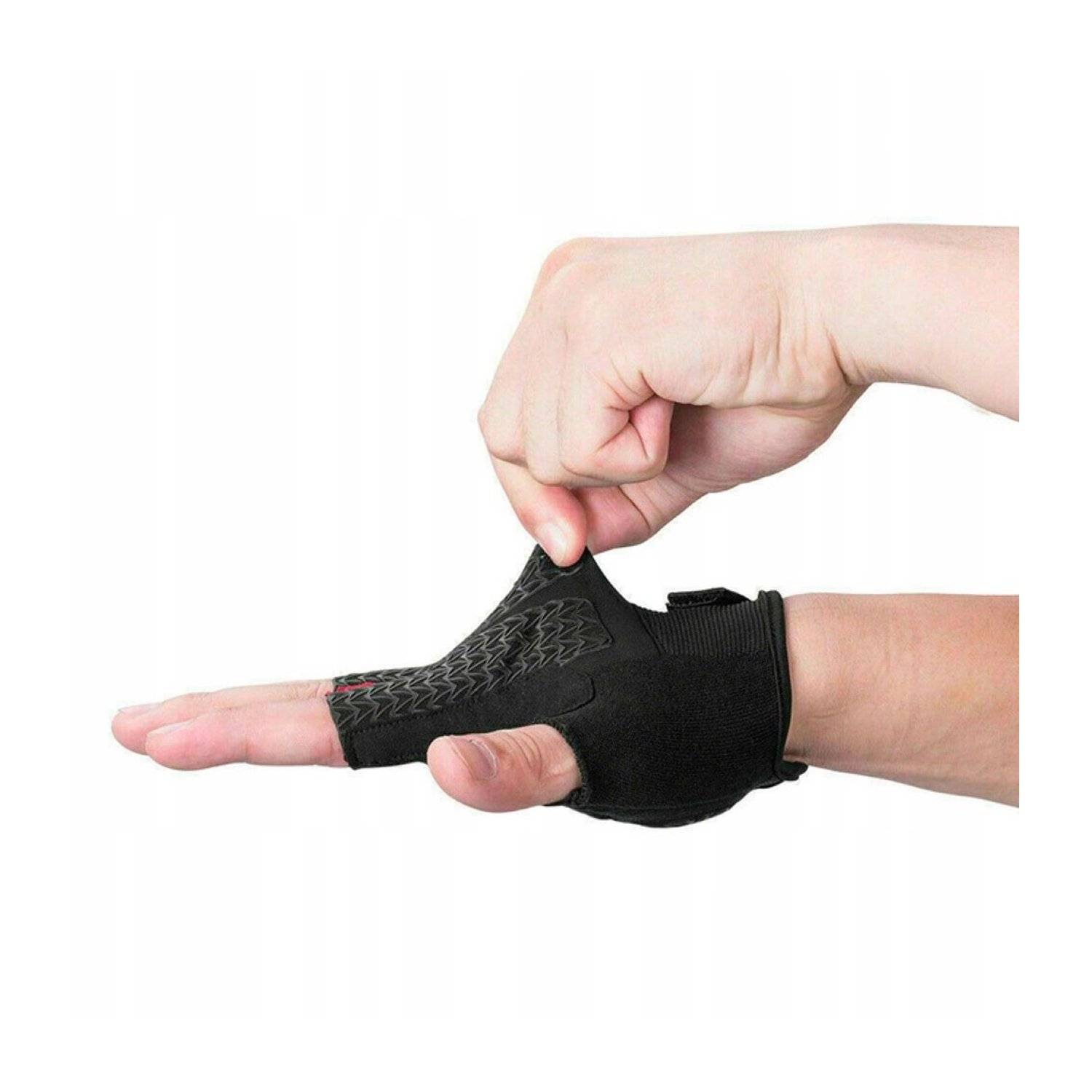 Guanti da ciclismo Rockbros Mittens Guanti sportivi con inserti in gel Nero-Grigio L-2