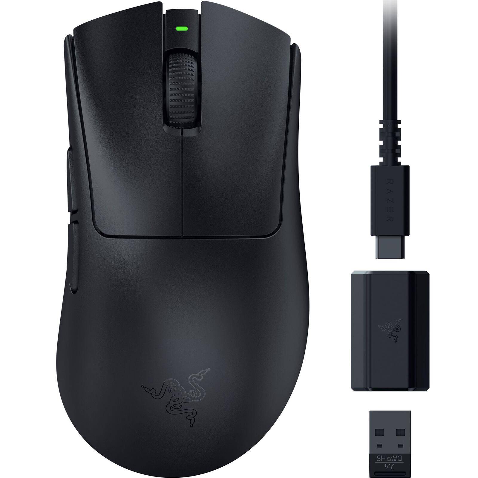 Razer DeathAdder V3 HyperSpeed mouse Gaming Mano destra RF Wireless USB Type-C Ottico 26000 DPI (randomgEuziudtmx)-0