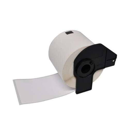 Brother DK22214 - Targhetta generica con dimensioni personalizzate - lunghezza 12mm x 30,48 metri - fondo bianco e nero-0
